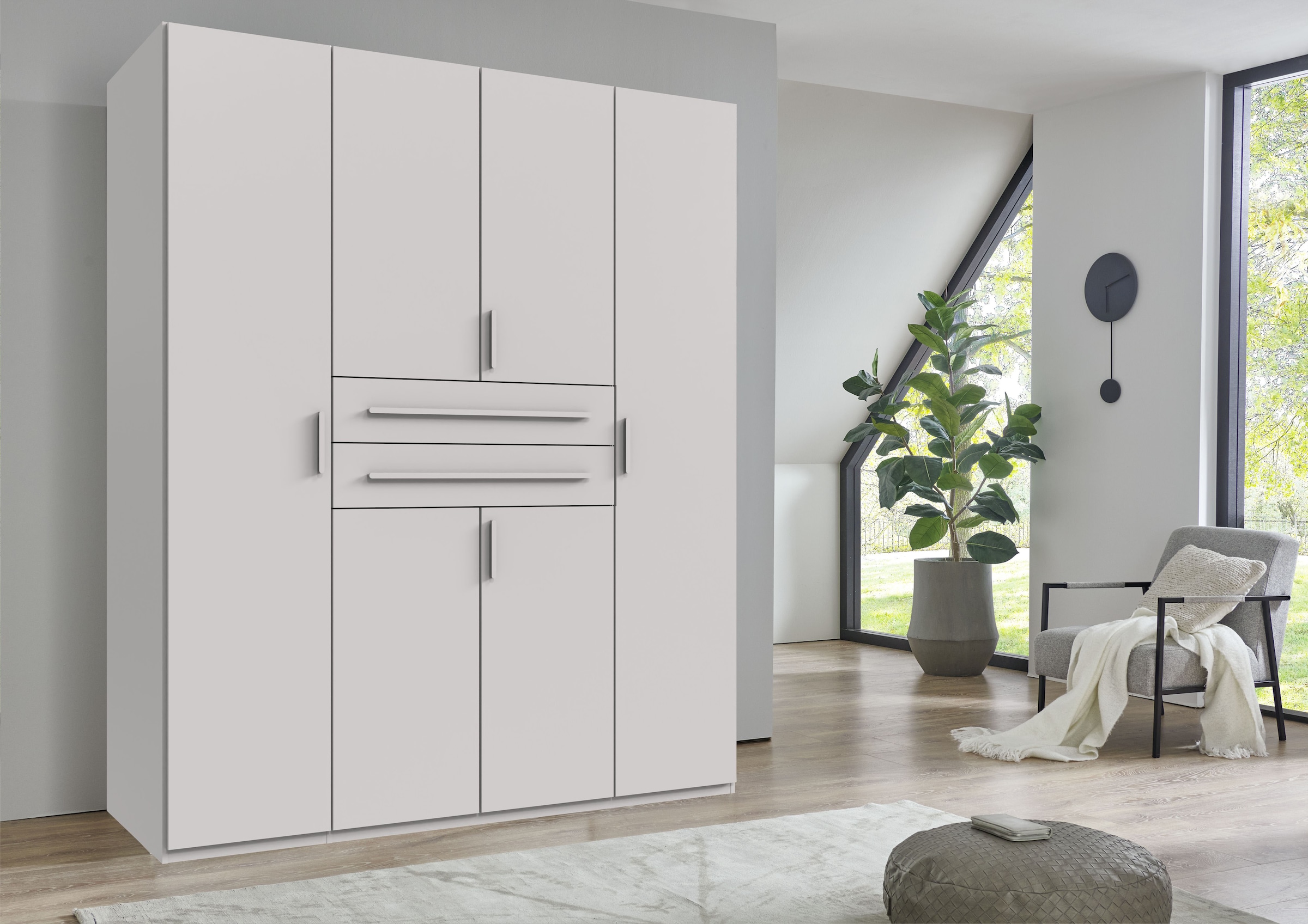 Wimex Drehtürenschrank »Digit, erhältlich in den Breiten 180cm, 225cm oder 270cm« Schlafzimmer Schrank Bestseller in moderner Optik,  Kleiderschrank inkl. zwei Schubkästen in zentraler Höhe