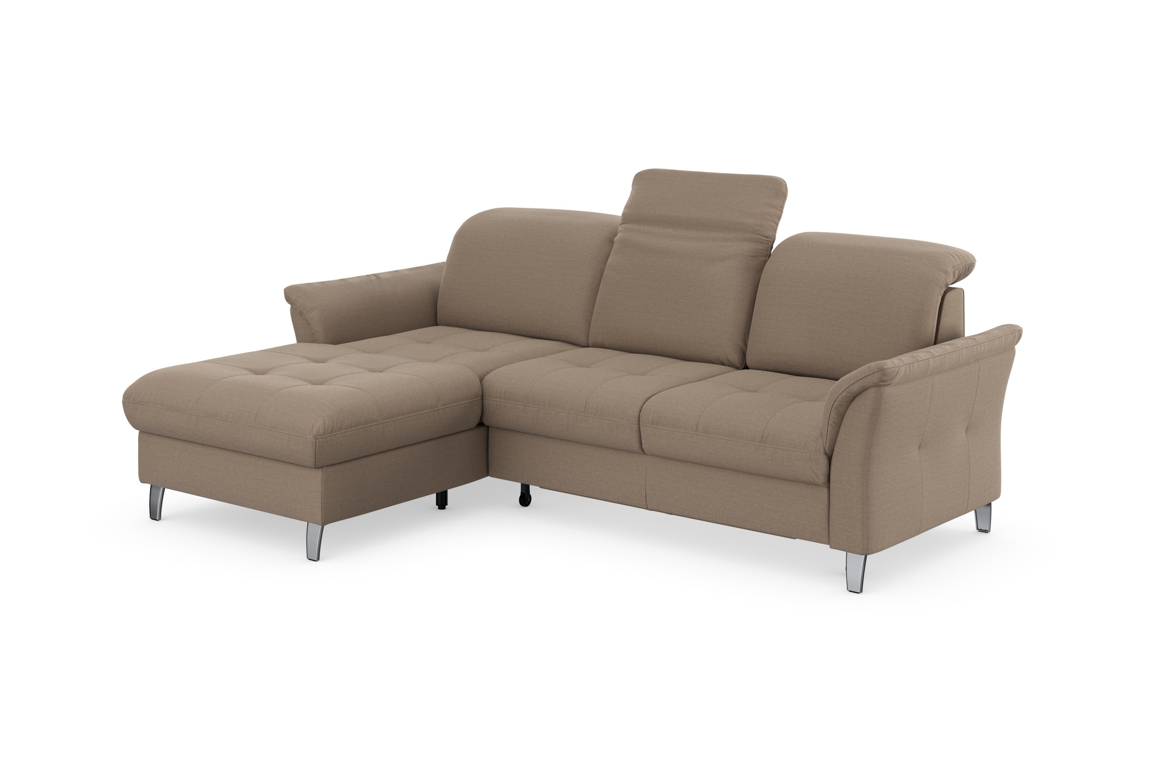 sit&more Ecksofa »Maggiore L-Form«, wahlweise mit Kopfteilverstellung, Bettfunktion und Bettkasten