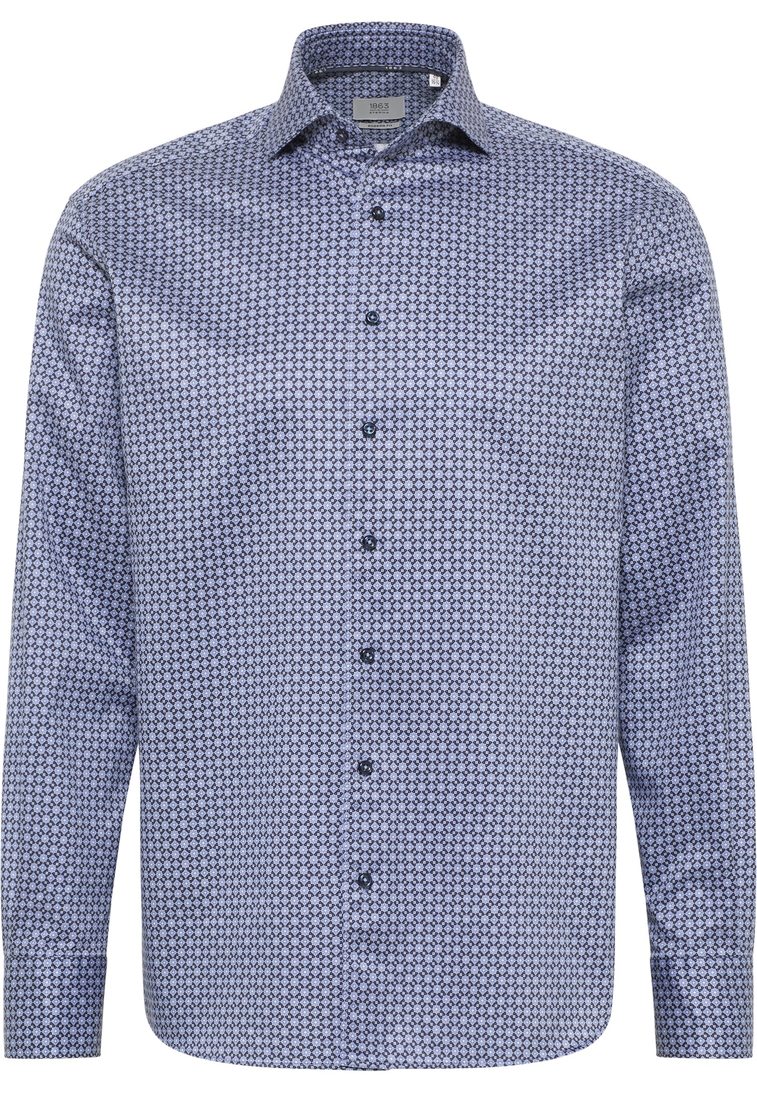 Eterna Langarmhemd »MODERN FIT« EASY IRON (bügelleicht)