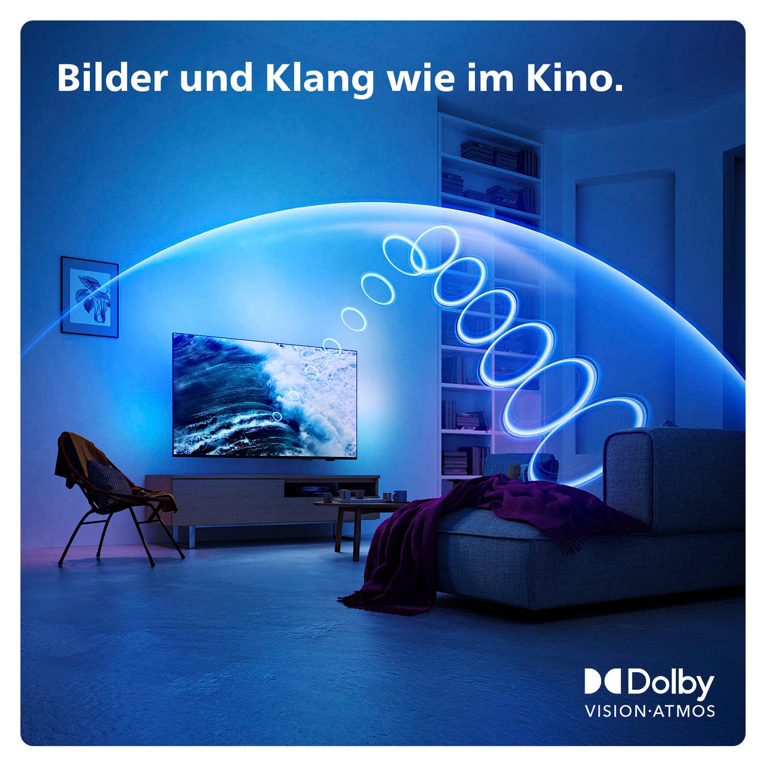 Philips Mini-LED-Fernseher »55PML9009/12«, 4K Ultra HD, Smart-TV