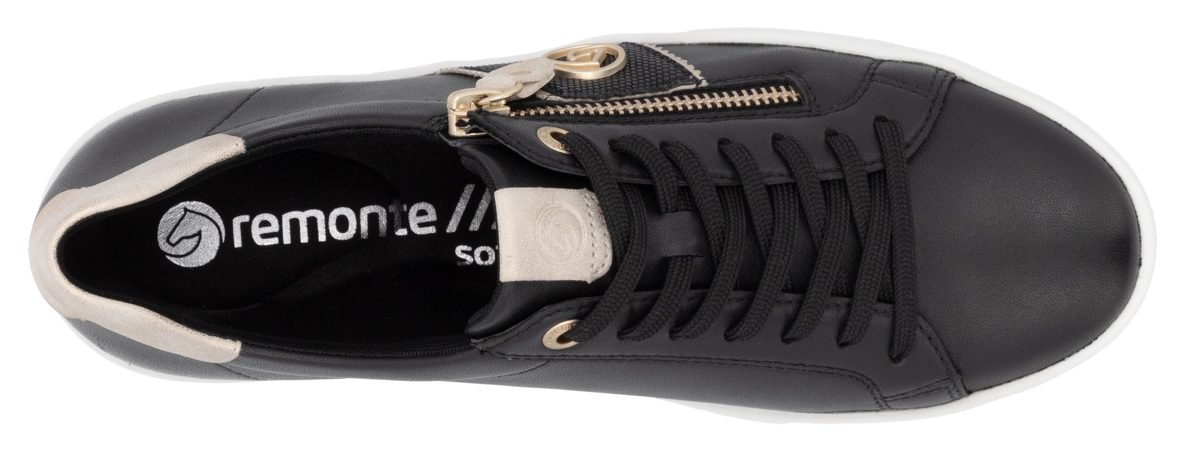 Remonte Plateausneaker, Feizeitschuh, Halbschuh, Schnürer, herausnehmbare Soft-Einlage