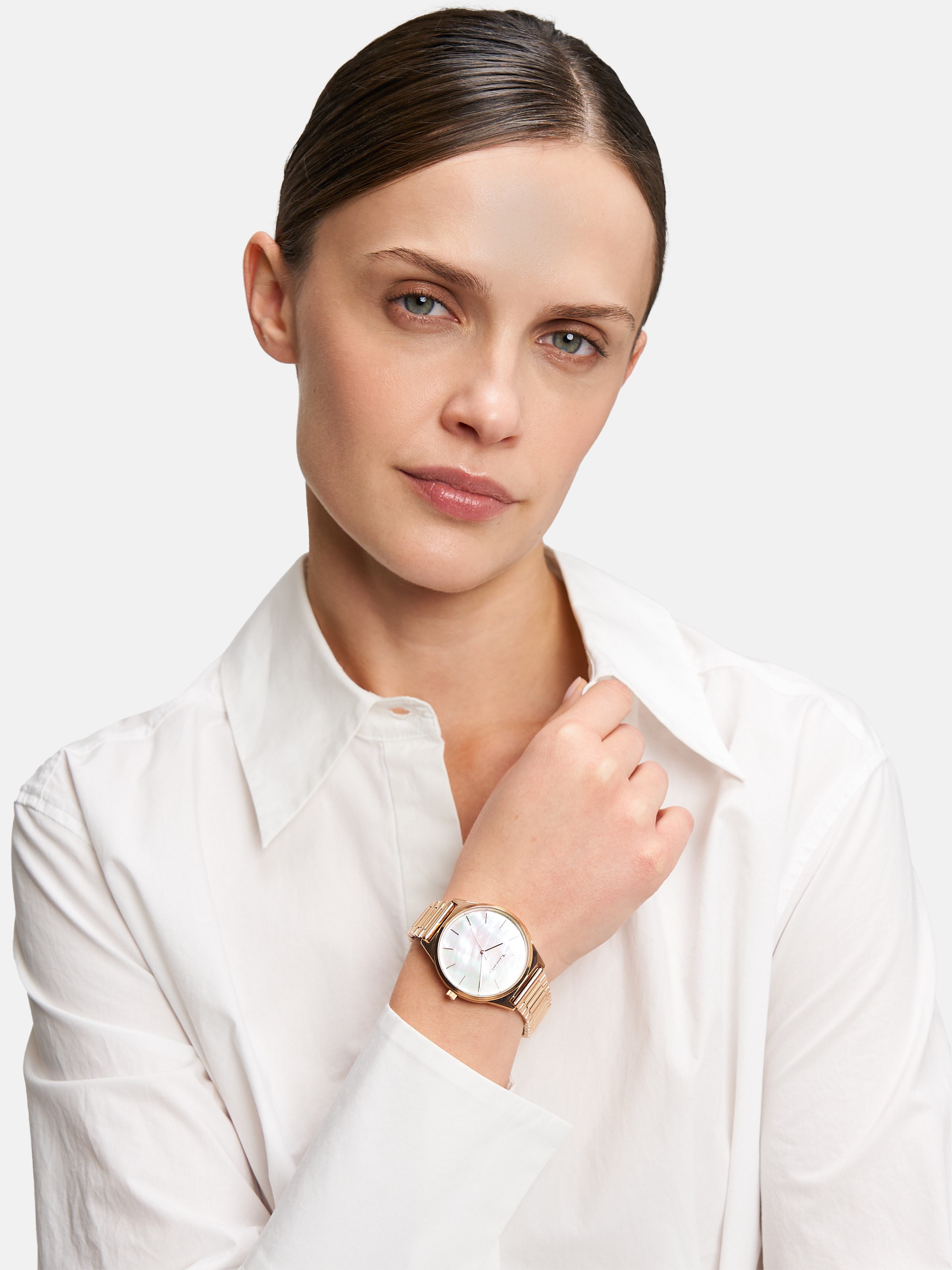 Tamaris Quarzuhr »Basic Elegance« Armbanduhr, Damenuhr, Edelstahlarmband, analog