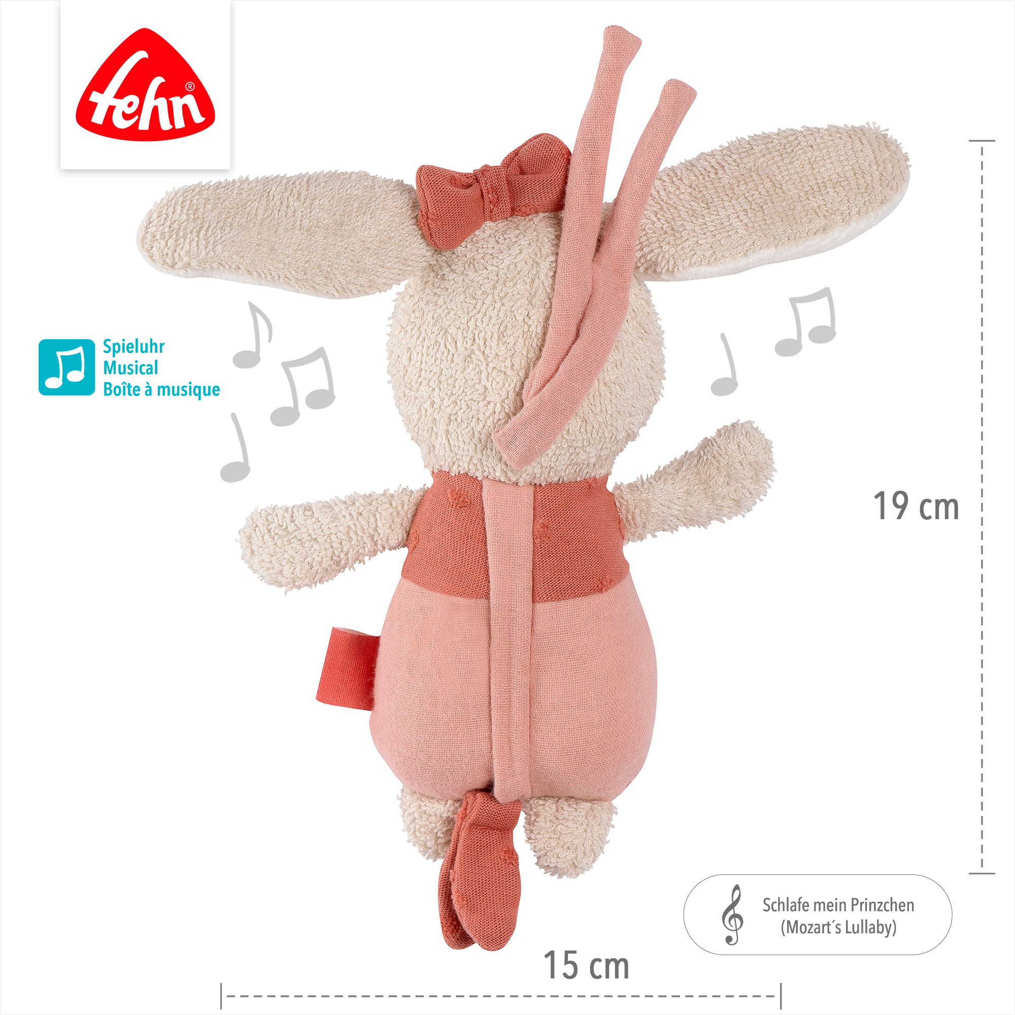 Fehn Spieluhr »Spieluhr Hase« mit herausnehmbarem Spielwerk