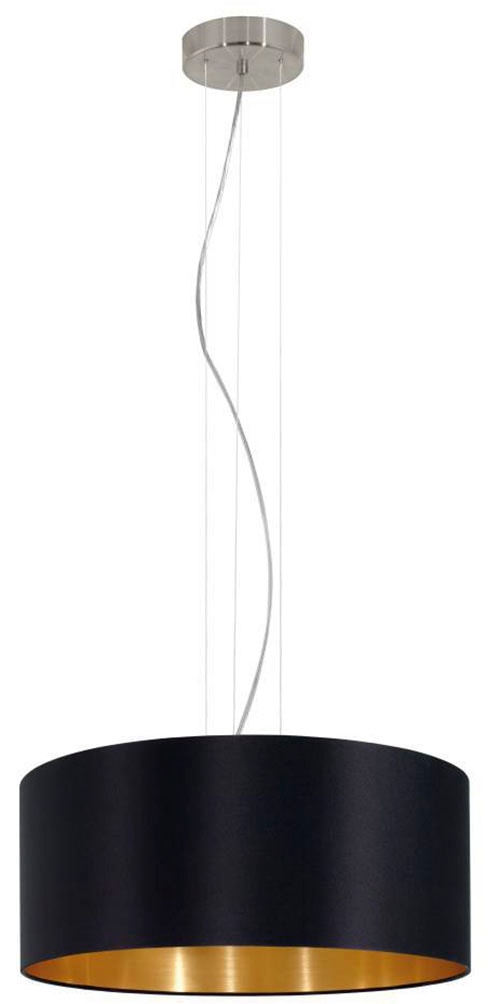 EGLO Hängeleuchte »MASERLO« E27 Pendelleuchte, Pendellampe, Wohnzimmer, Esszimmer, gemütlich, 110x53cm