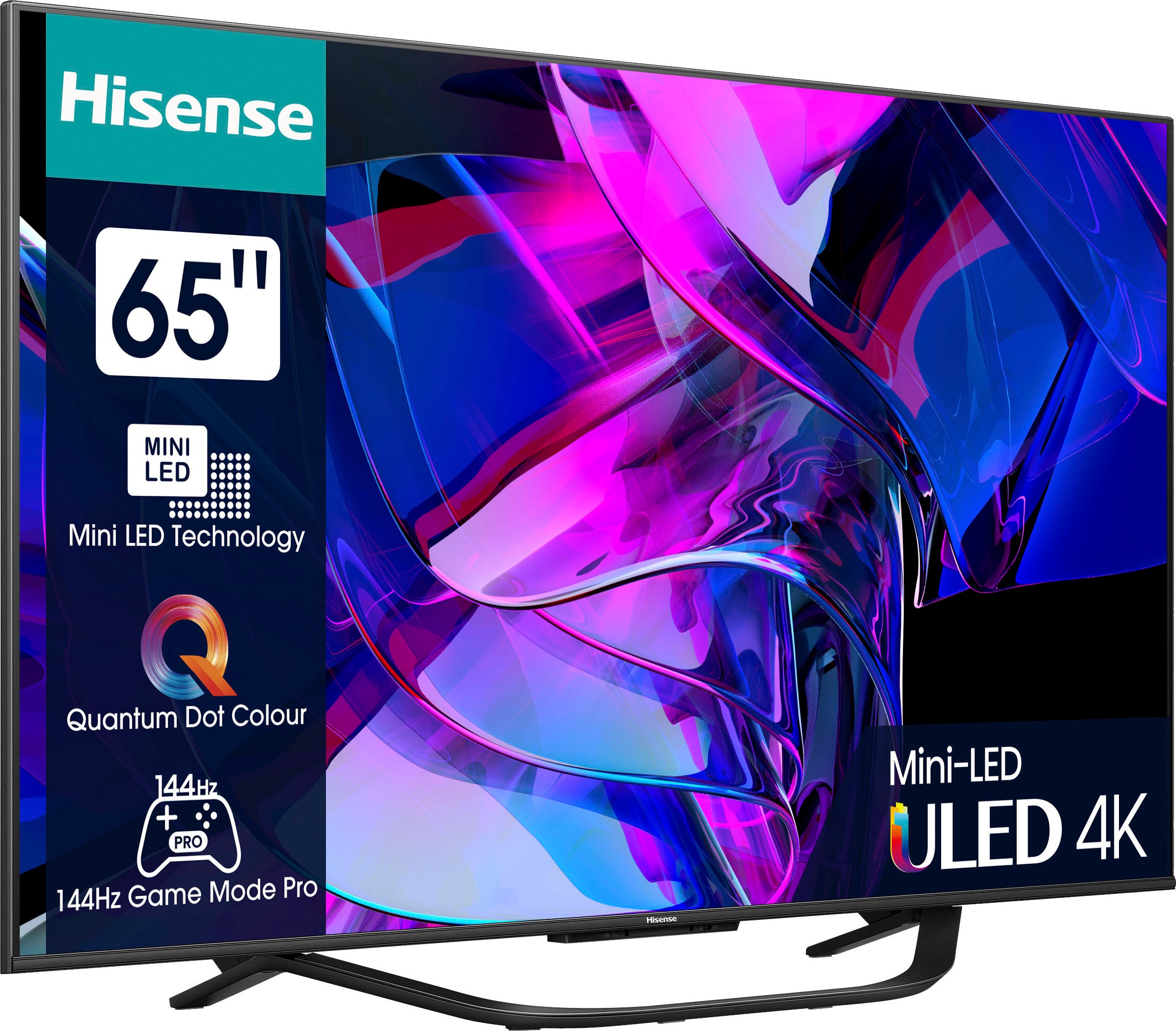 Hisense Mini-LED-Fernseher »65U7KQ«, 4K Ultra HD, Smart-TV