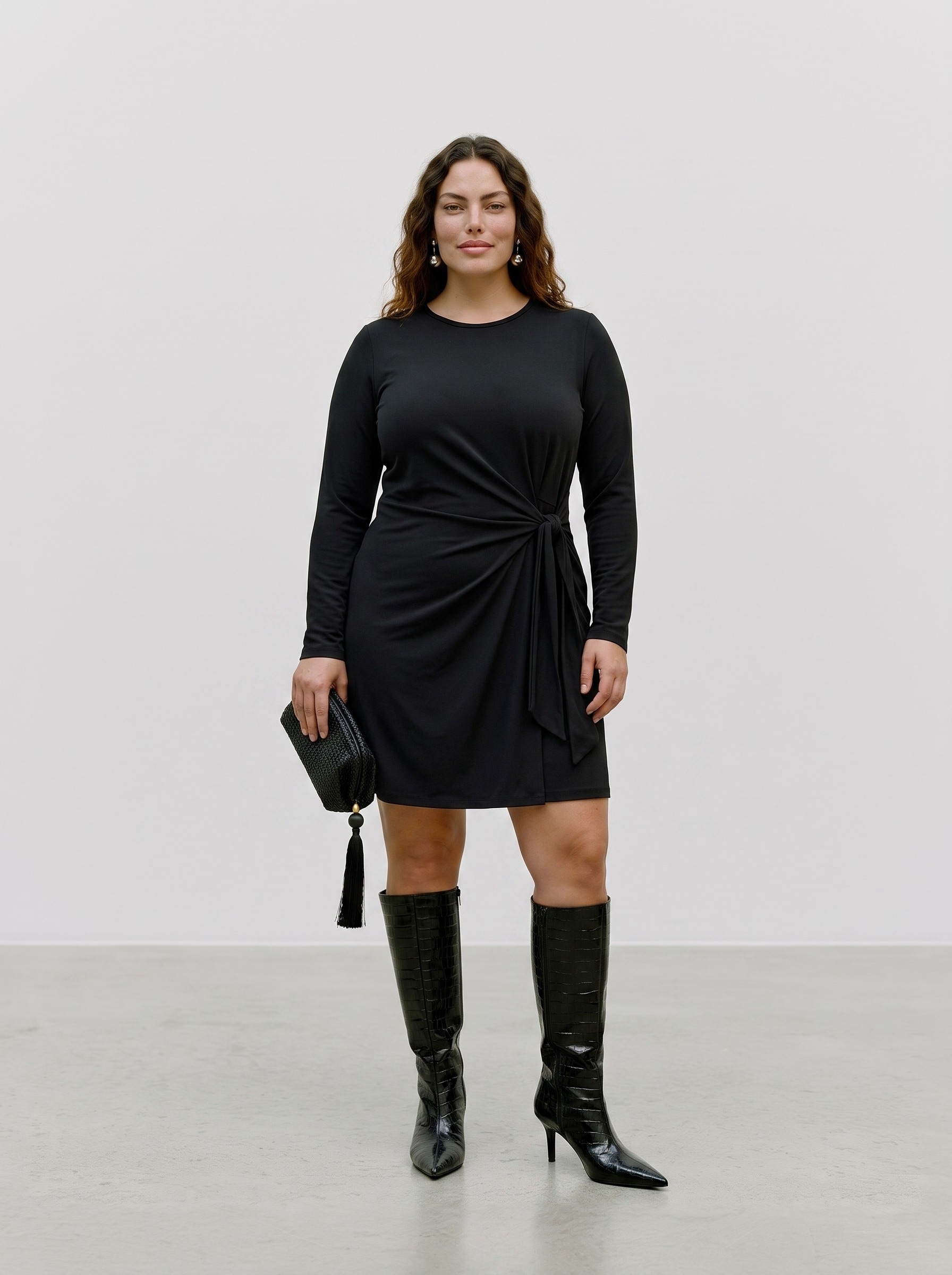 Vero Moda Minikleid »VMJILL LS DRESS JRS NOOS CUR« Materialmix