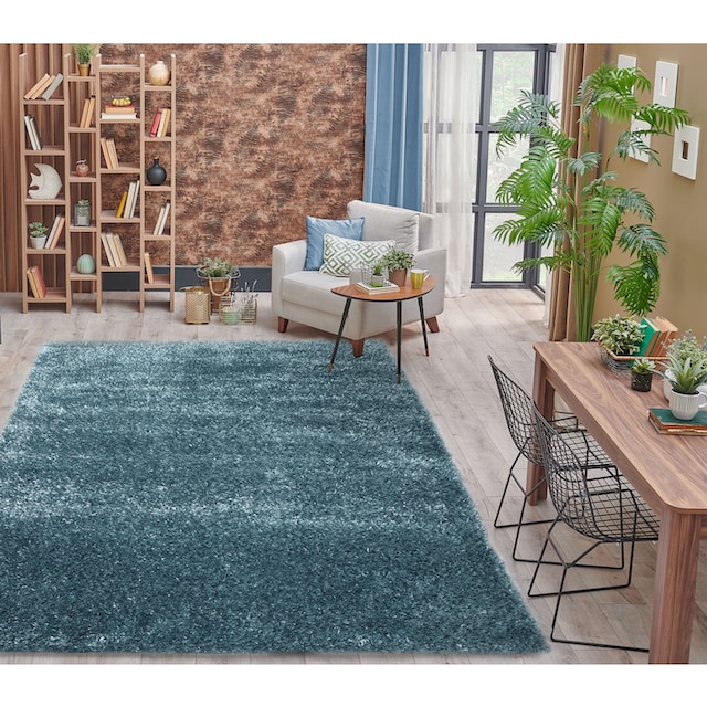 my home Hochflor-Teppich »Senara«, rechteckig, weich, einfarbig, idealer  Teppich für Wohnzimmer, Schlafzimmer online kaufen