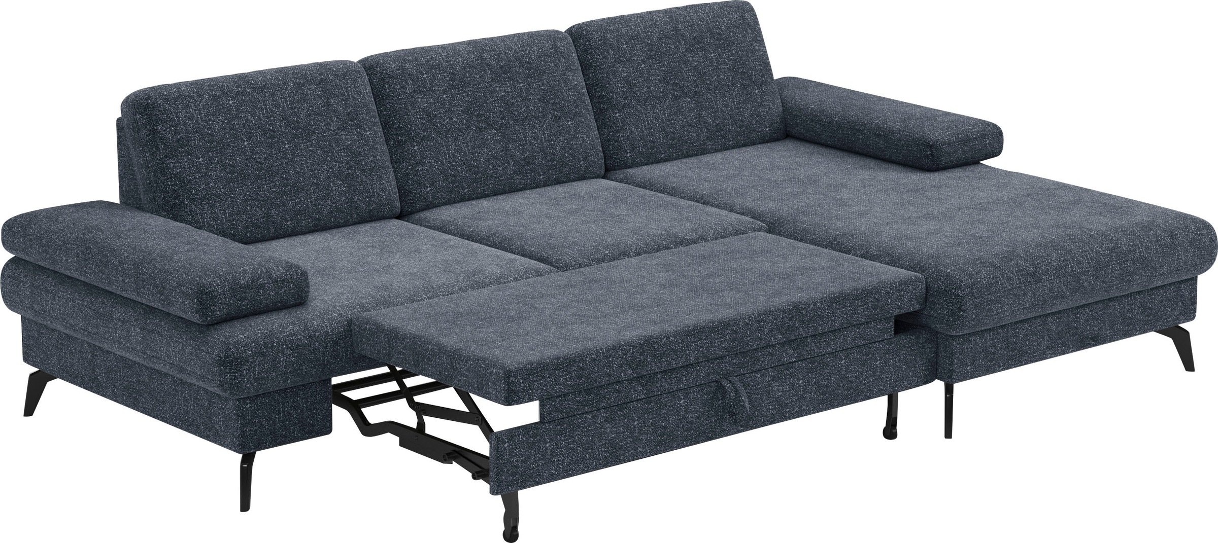 sit&more Ecksofa »Morris L-Form, inkl. Sitztiefenverstellung«, wahlweise mit Armteilverstellung, Bettfunktion & Bettkasten