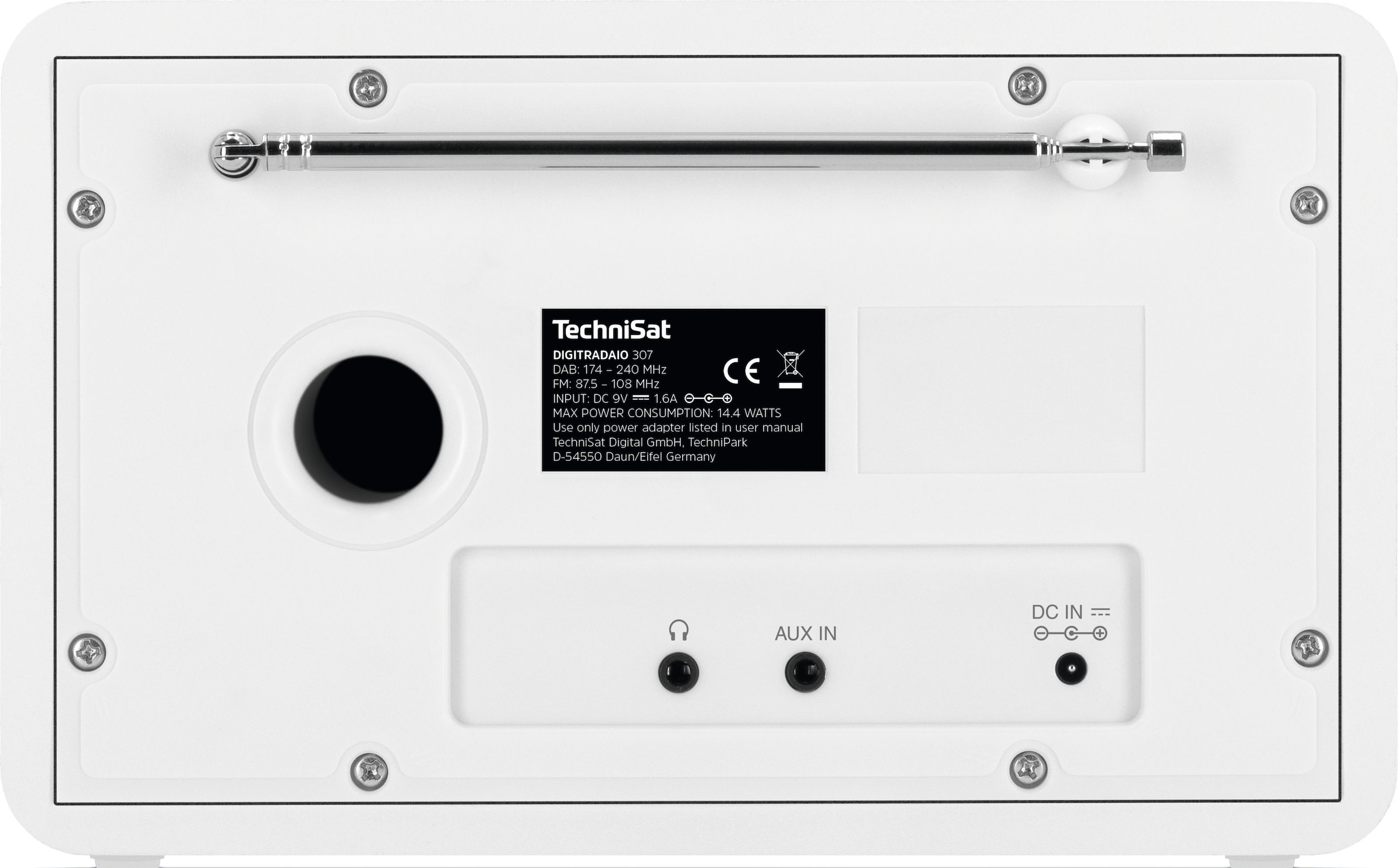 TechniSat Digitalradio (DAB+) »Digitradio 307«, (WLAN UKW mit RDS-Digitalradio (DAB+) 5 W)
