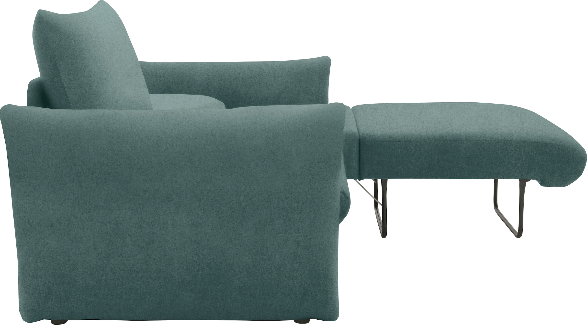 DOMO collection Schlafsofa »700023 Schlaffunktion, Federkern, 2-Sitzer, stabile Liegefläche«, Sitzflächen einzeln ausklappbar zum Schlafen, Relaxen und Entspannen