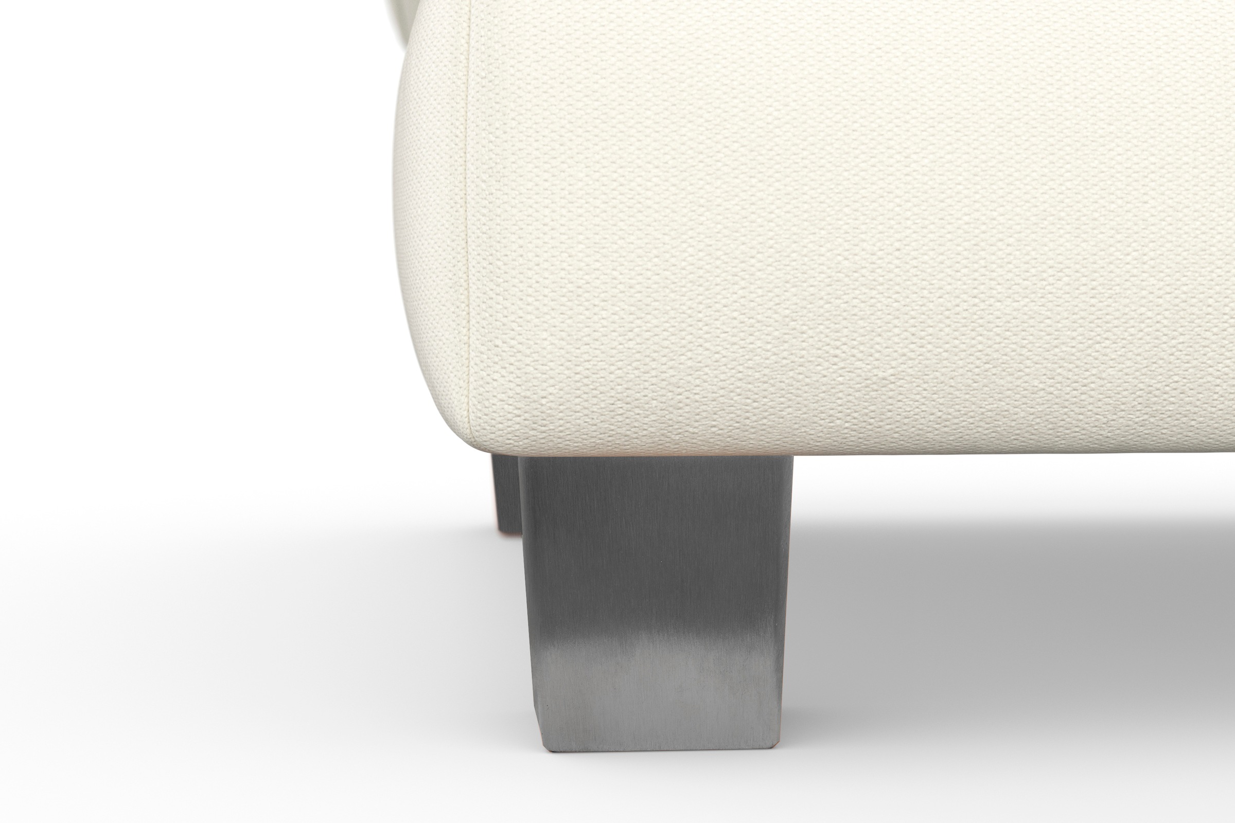 sit&more Polsterhocker »Dundee«, mit Klappfunktion, Federkern und hochwertigen Edelstahlfüßen