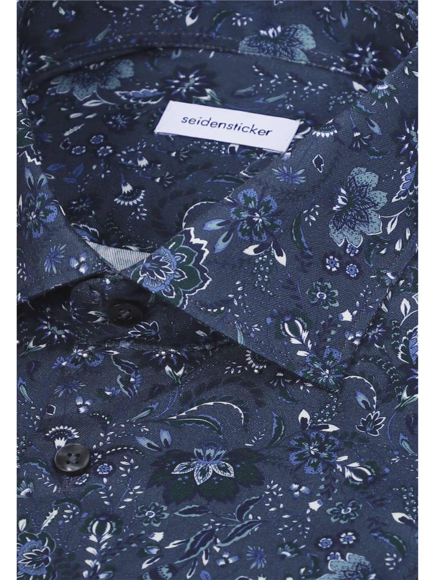 seidensticker Businesshemd »Schwarze Rose« Shaped 1/1 Kentkragen Druck
