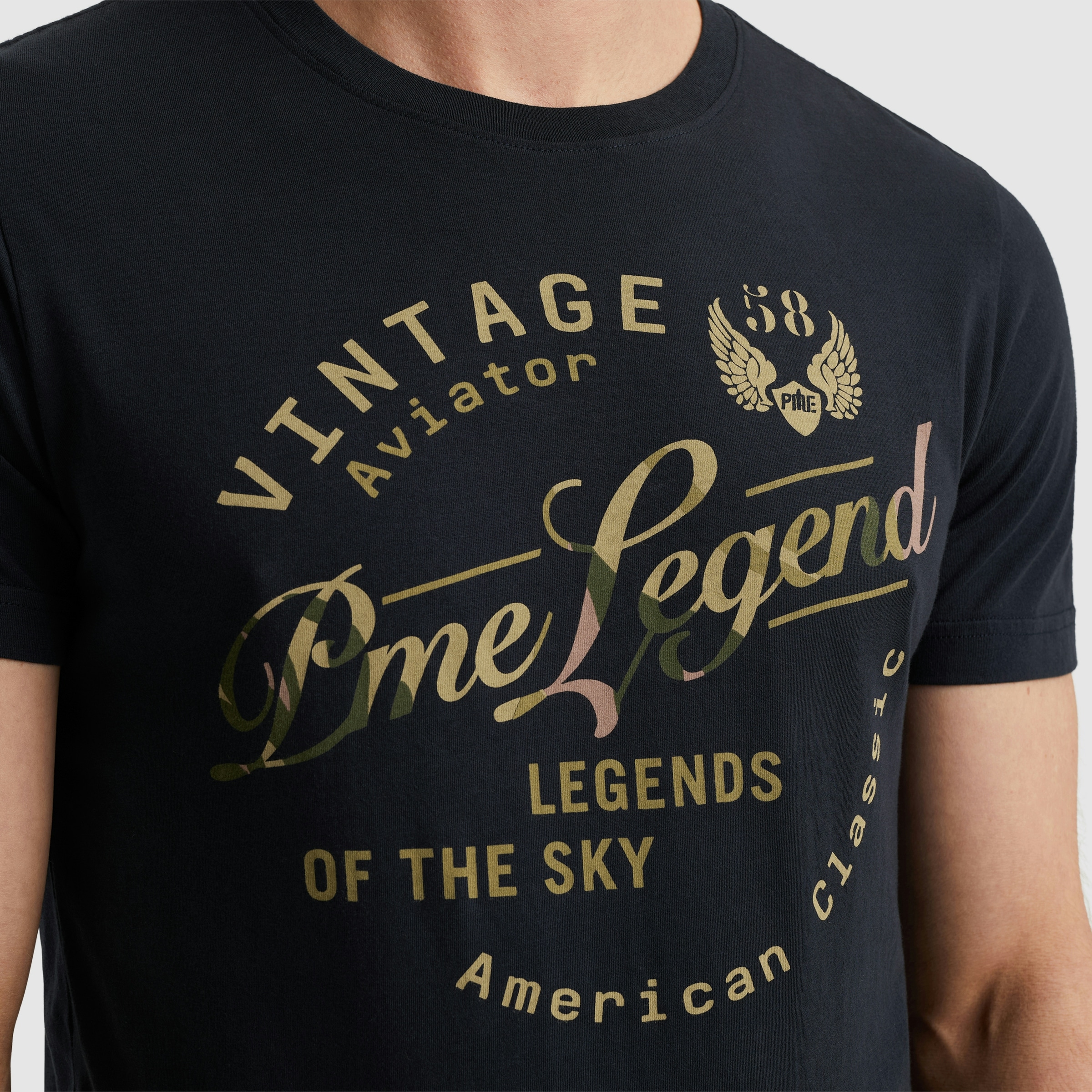 PME LEGEND T-Shirt »Short sleeve r-neck single jersey play«, mit Logo Print