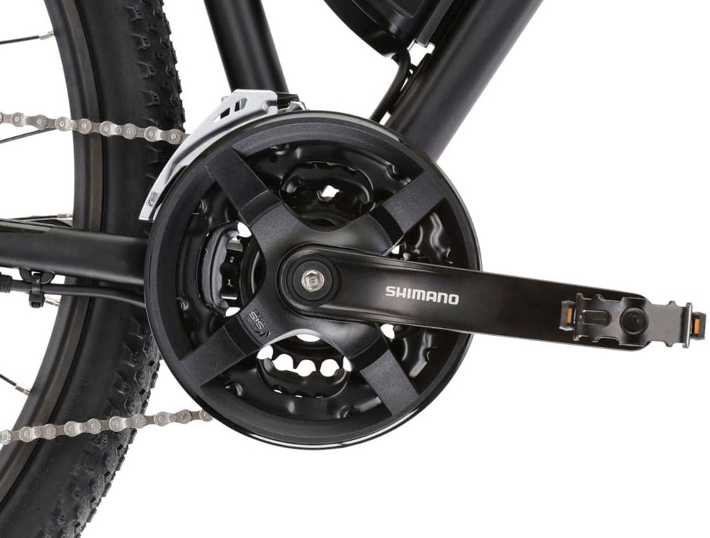 Kross E-Bike »E-MTB Hexagon Boost 1.0 522 29 Zoll schwarz«, 24 Gang, Shimano, ACERA M3020, Heckmotor 250 W, Pedelec, Elektrofahrrad für Damen und Herren