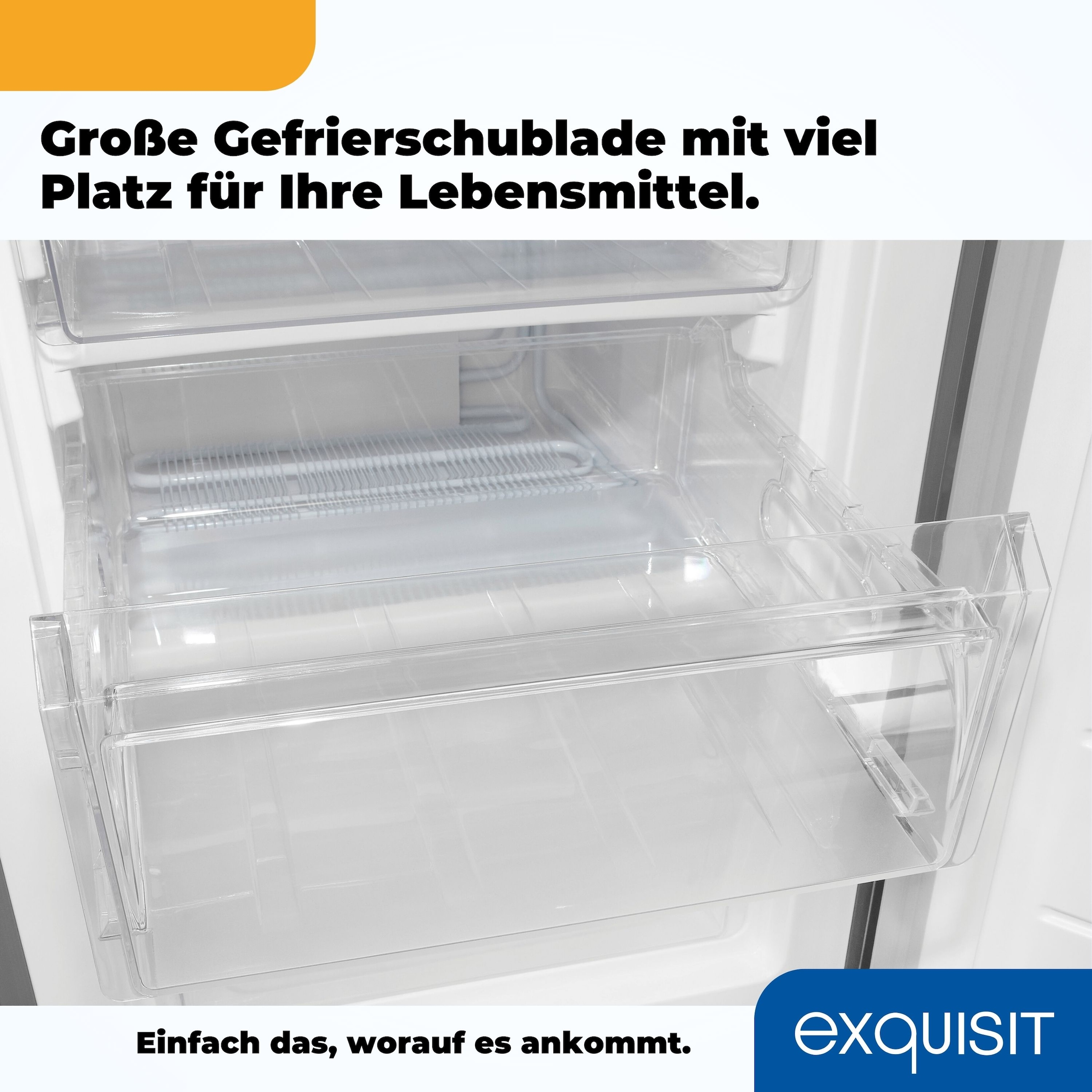 exquisit Kühl-/Gefrierkombination »KGC265-70-040D inoxlook« 180 cm hoch 54,5 cm breit