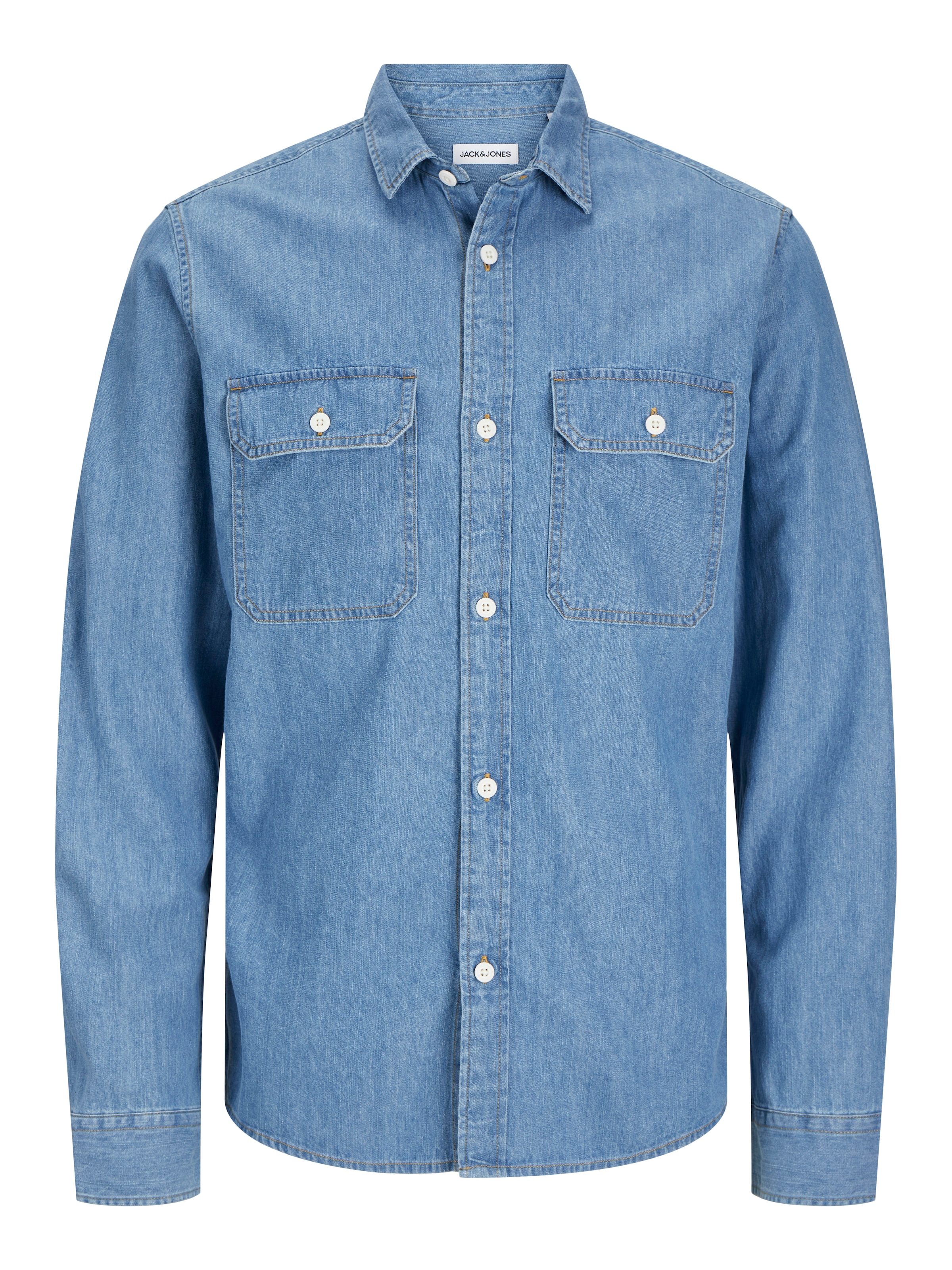Jack & Jones Langarmhemd »JJETRAVIS SHIRT LS NOOS«, mit Brusttaschen