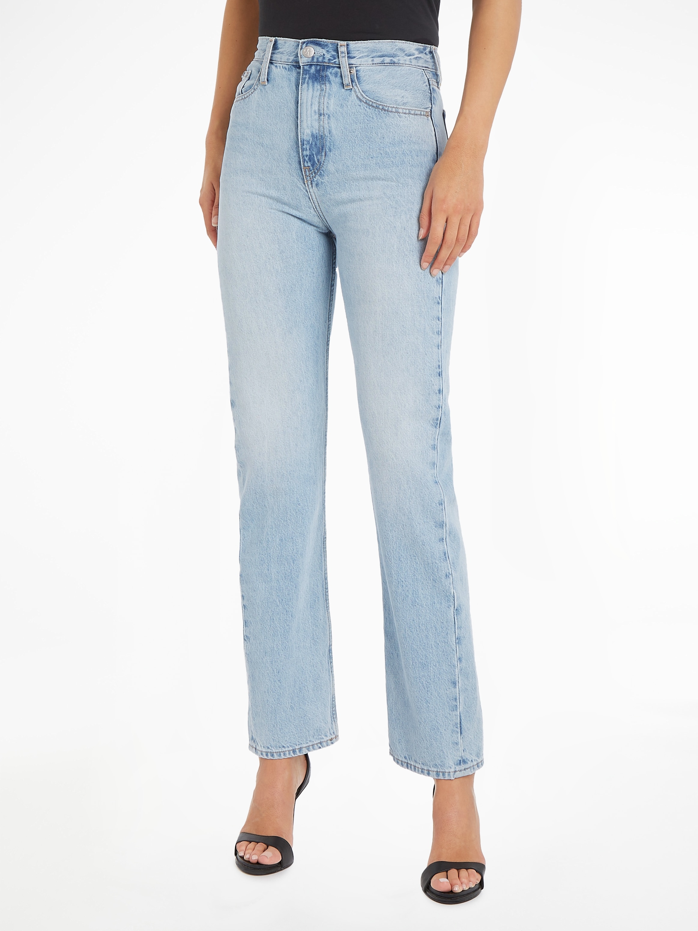 Jeans im bei RISE Straight-Jeans 5-Pocket-Style Klein ♕ STRAIGHT«, »HIGH Calvin