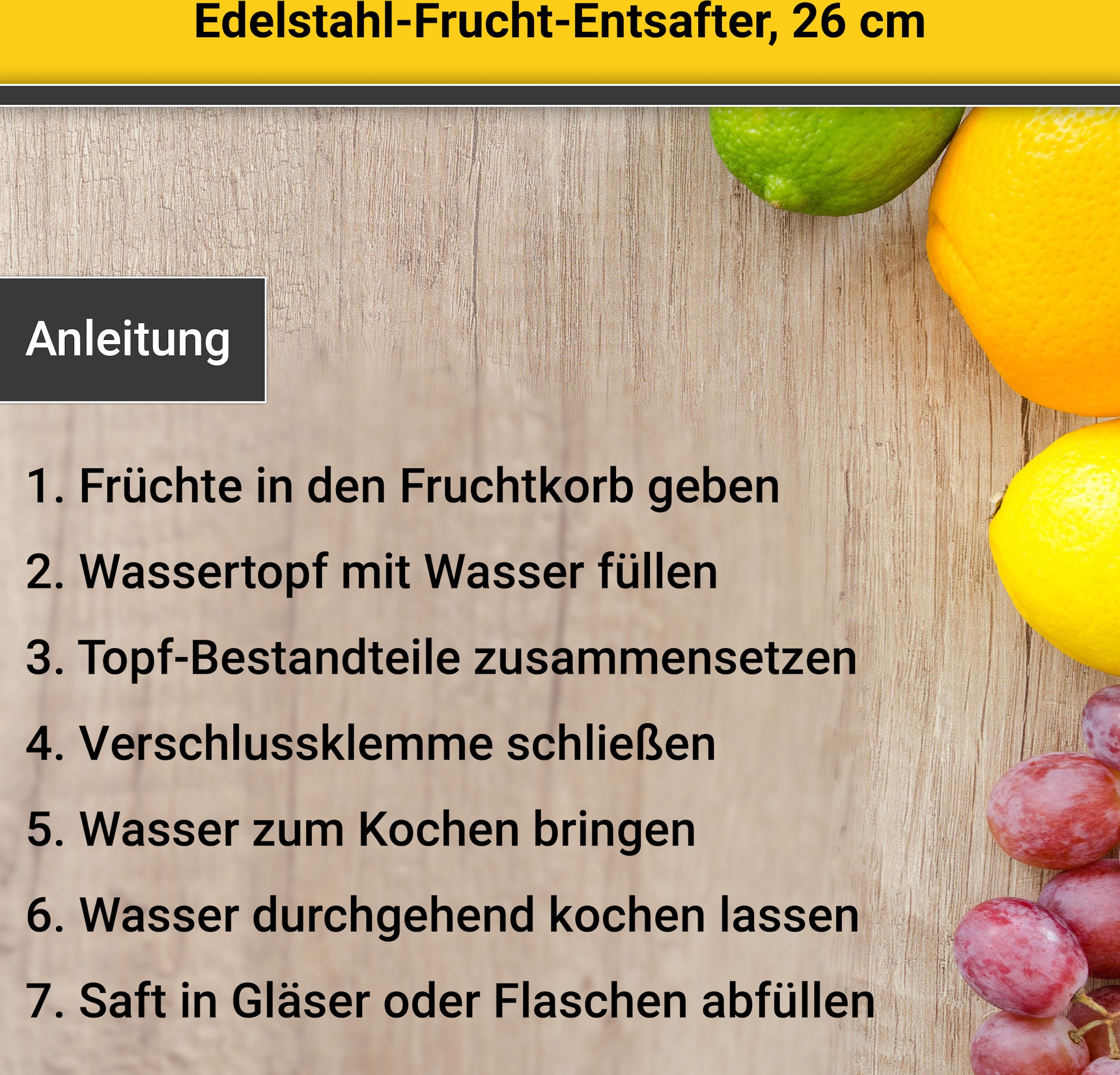 Krüger Einkochtopf, Edelstahl, Fruchtentsafter, Induktion mit 3 Jahren XXL  Garantie