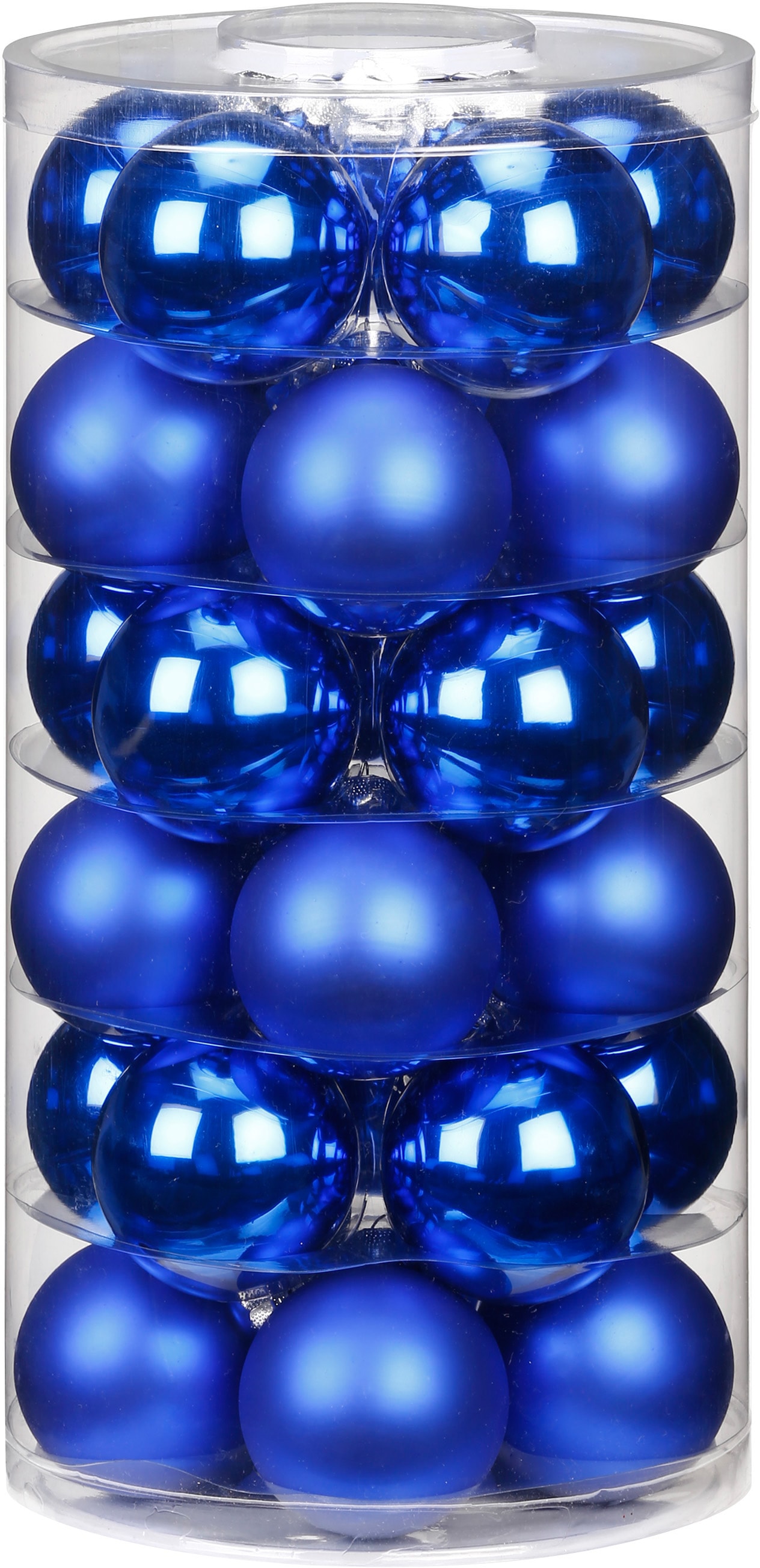 MAGIC by Inge Weihnachtsbaumkugel »Vibrant Blue, Weihnachtsdeko,  Christbaumschmuck, Christbaumkugeln Glas«, (Set, 60 St.), hochwertiger  Echtglas-Weihnachtsschmuck, ÃƒËœ 4 cm und ÃƒËœ 6 cm bequem online kaufen