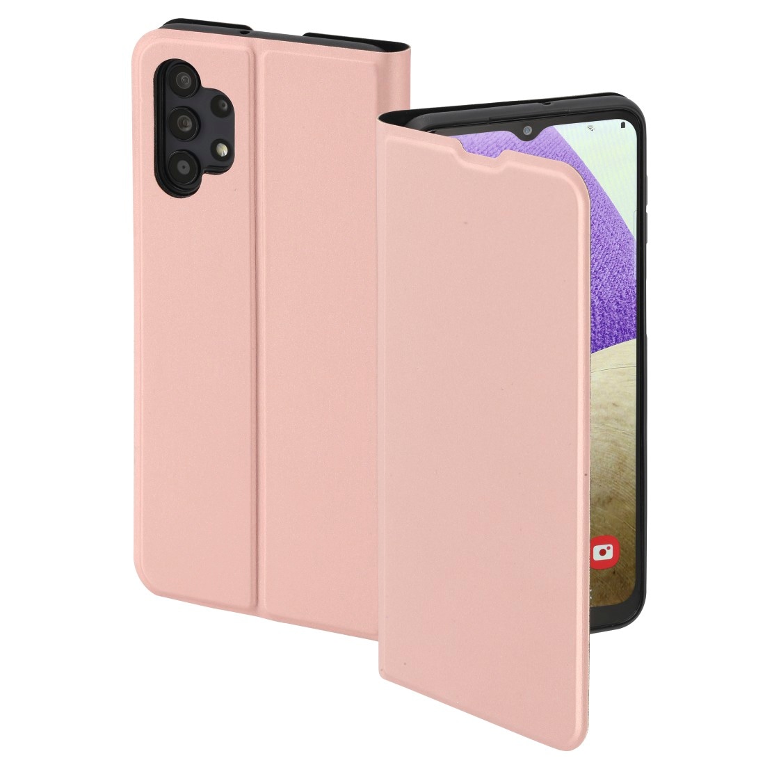 Hama Smartphone-Hülle »Booklet für Samsung Galaxy A32 5G, Farbe rosa, aufstellbar, klappbar«, Samsung Galaxy A32 5G, Mit Standfunktion und Einsteckfach