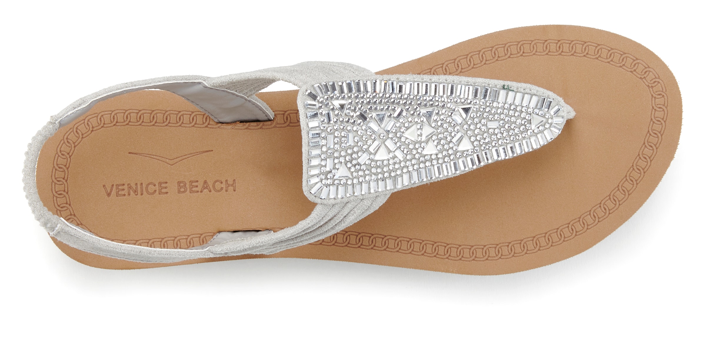 Venice Beach Badesandale »Sommerschuh«, Sandale, Badeschuh, Sommerschuh, Zehentrenner mit Glitzersteinen VEGAN