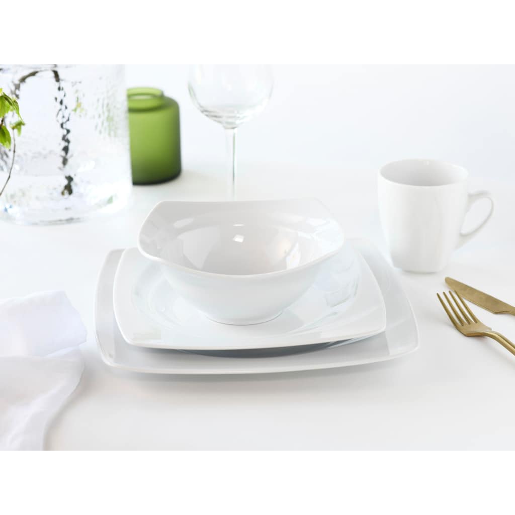 CreaTable Kombiservice »Geschirr-Set Celebration«, (Set, 16 tlg., Kaffeeservice und Tafelservice im Set, für 4 Personen)