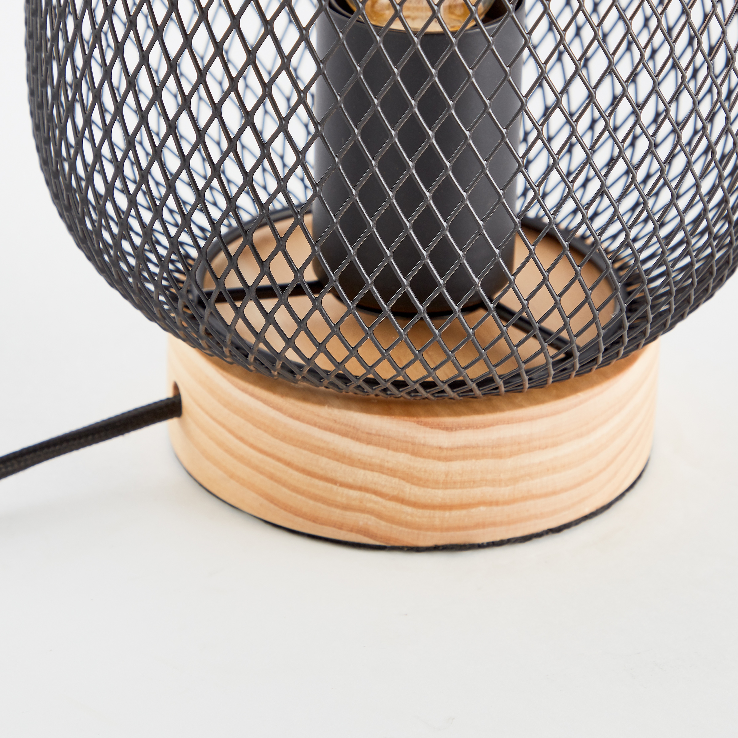 Brilliant Tischleuchte »Giada«, 1 flammig, Leuchtmittel E27 | ohne Leuchtmittel, H 26,5 cm, D 16 cm, E27, Metall/Holz