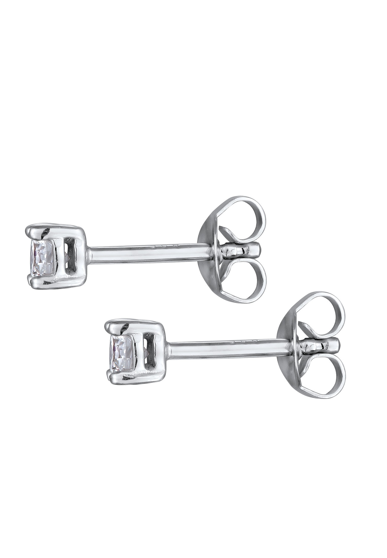 Elli DIAMONDS Paar Ohrstecker »Ohrringe Laborgezüchtete Diamanten Weiß Brilliant Schliff (0.068 ct) 925 Sterling Silver«