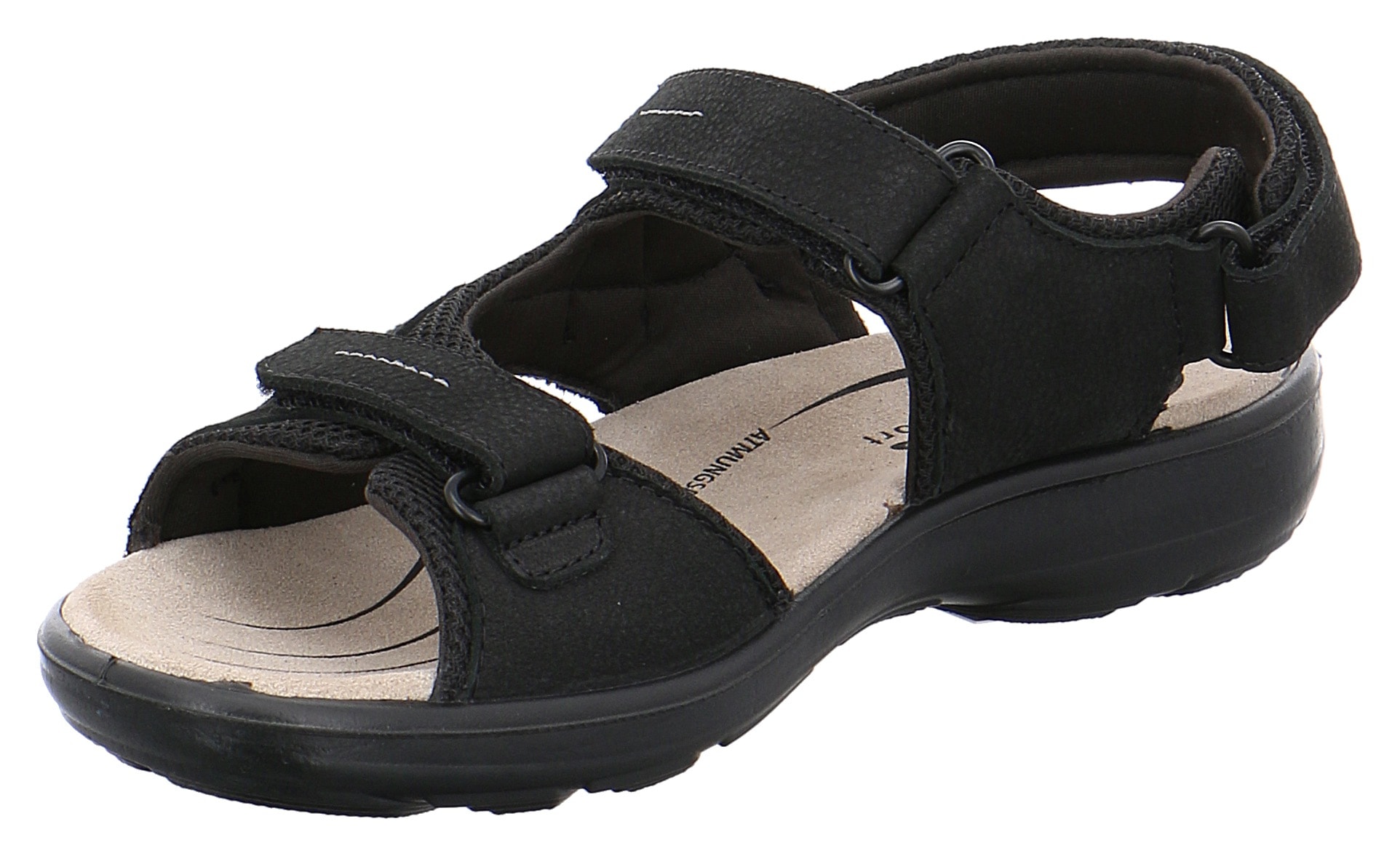 Riemchensandale »RIVA«, Sommerschuh, Sandalette, Klettschuh, mit Klettverschlüssen