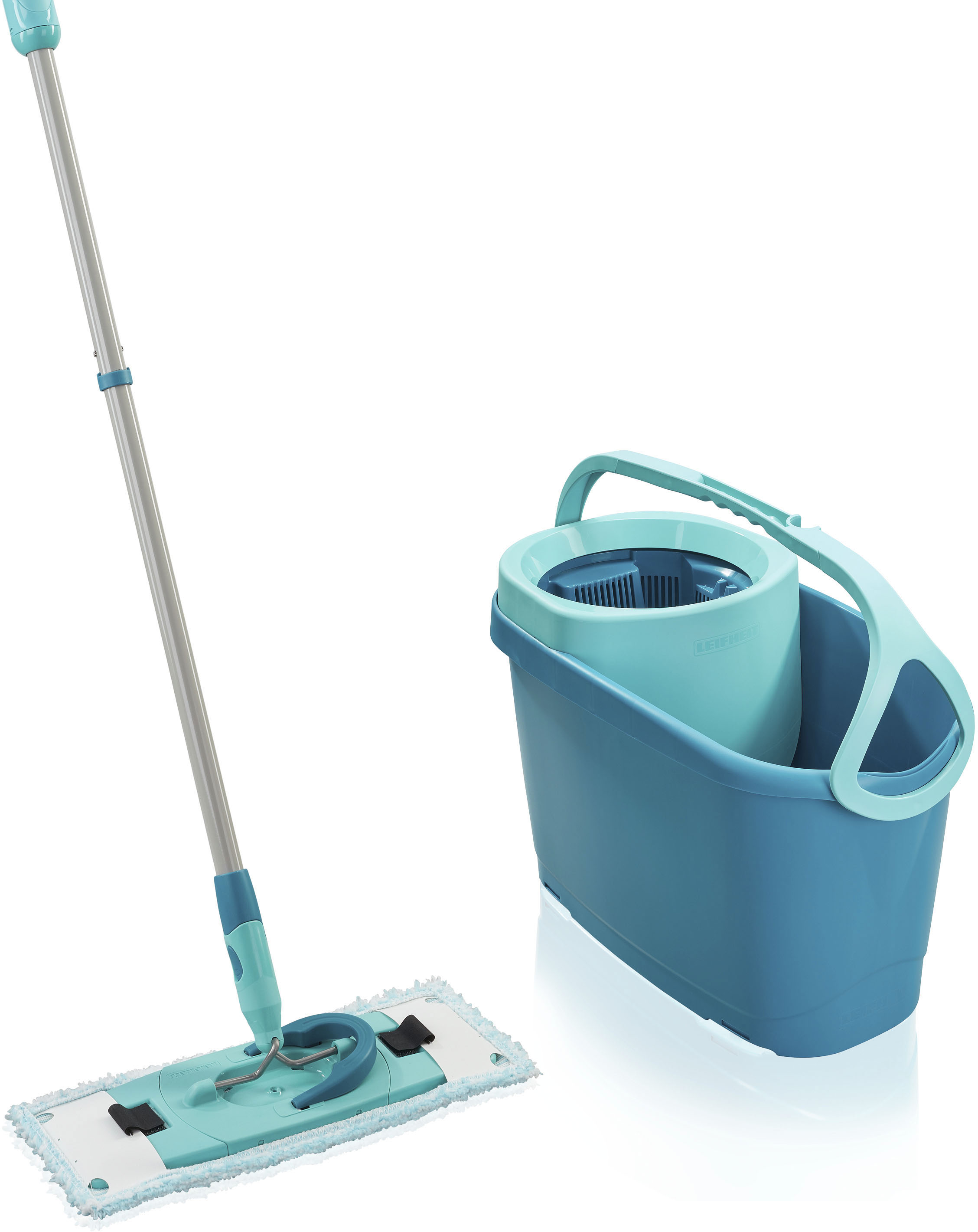 Bodenwischer-Set »Clean Twist M Ergo«, (Set), Griffmulde, Ausgieß-Hilfe für leichtes...