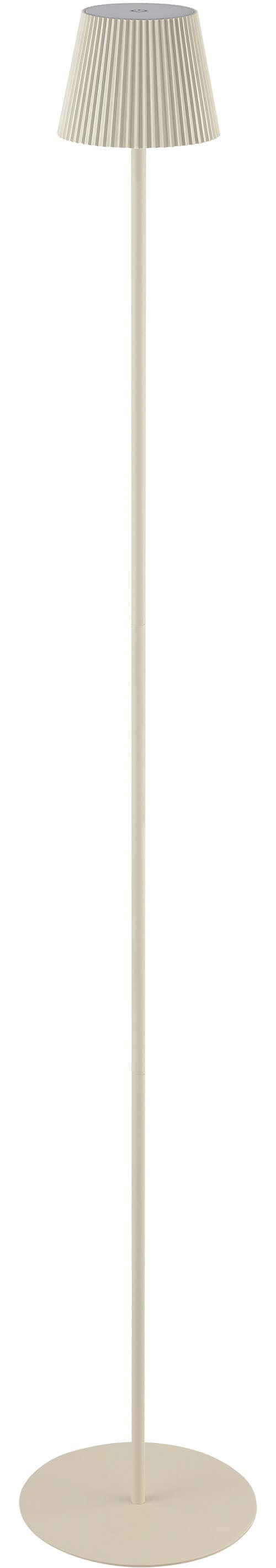 my home LED Außen-Stehlampe »MACOBO«, 1 flammig, Leuchtmittel LED-Modul | LED fest integriert, LED Akku-Leuchte, 125 cm, 340 lm, 3000K, Touchdimmer, Edelstahl, beige