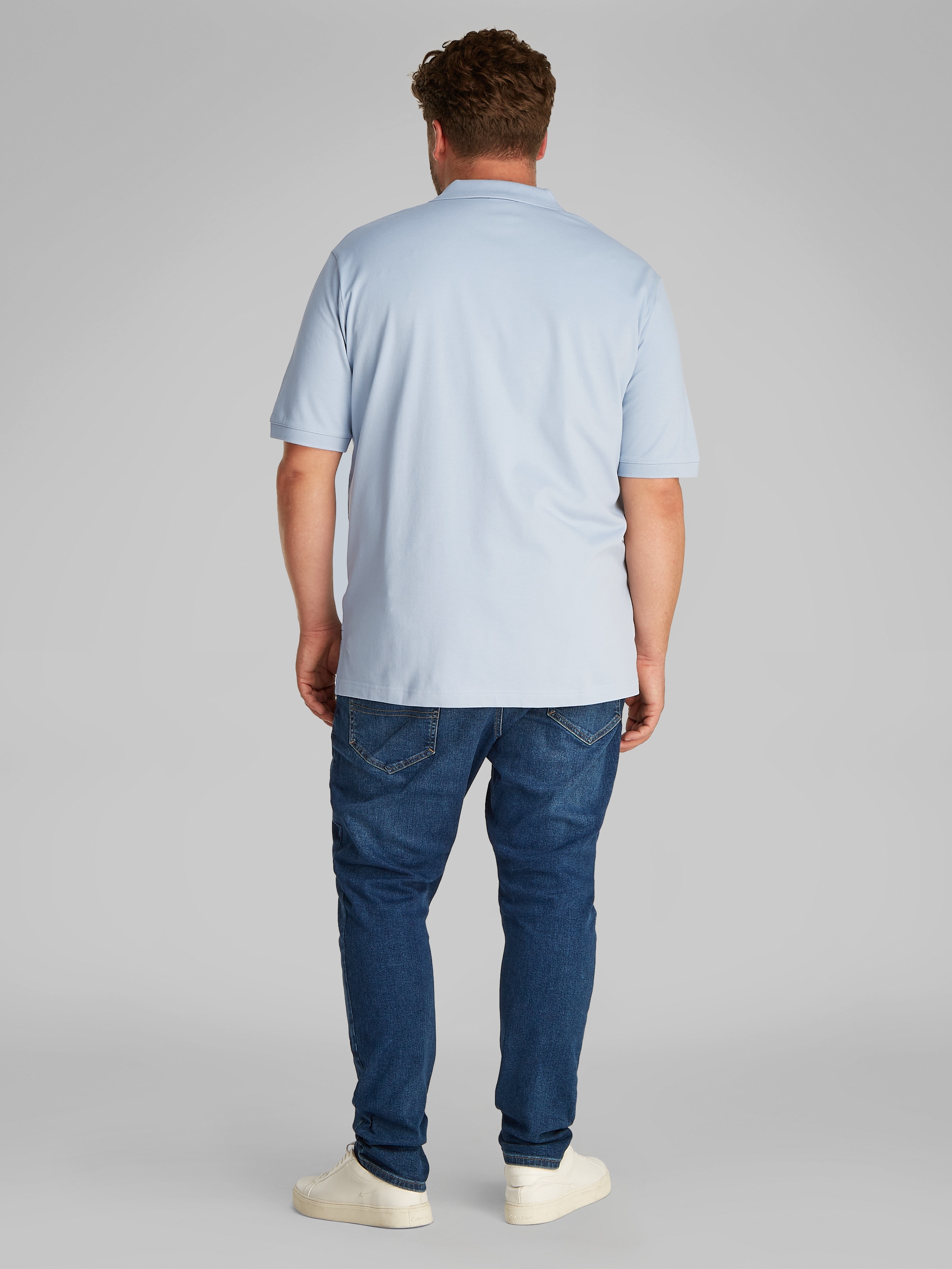 Calvin Klein Big&Tall Poloshirt »BT-STRETCH PIQUE SLIM POLO«, in großen Größen mit Polokragen