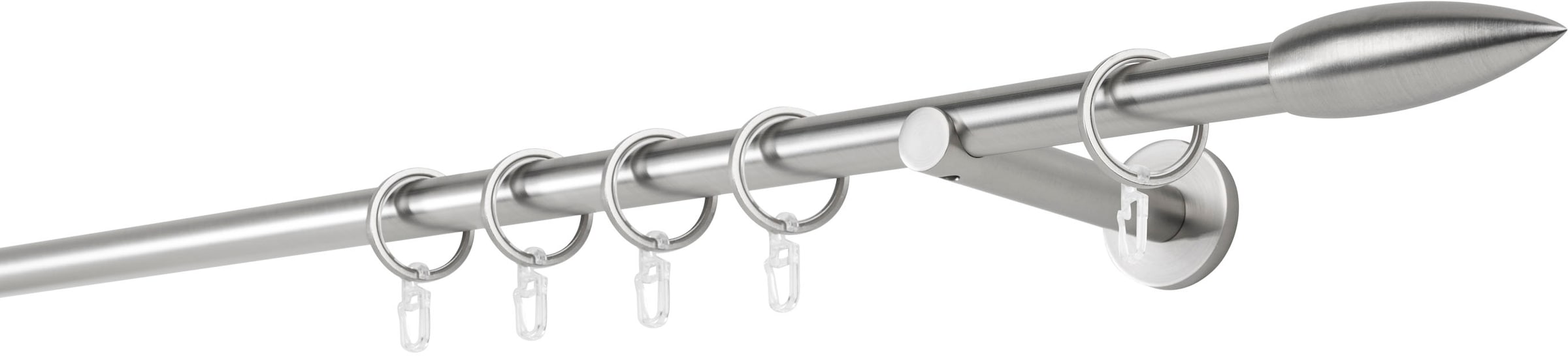 mydeco Gardinenstange "20mm Cardo Wandträger 12 cm" 1 läufig-läufig Fixmaß