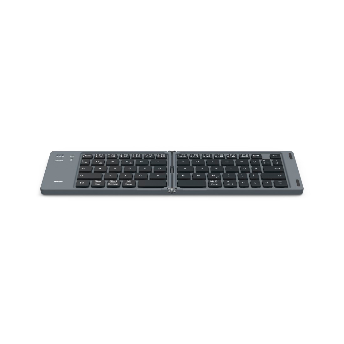Hama Ultra-Slim-Bluetooth-Tastatur »Faltbare Tastatur (Mini-Tastatur Bluetooth, Wireless, für Tablet/iPad)« (Multimedia-Tasten) kompakt, universell einsetzbar, robust