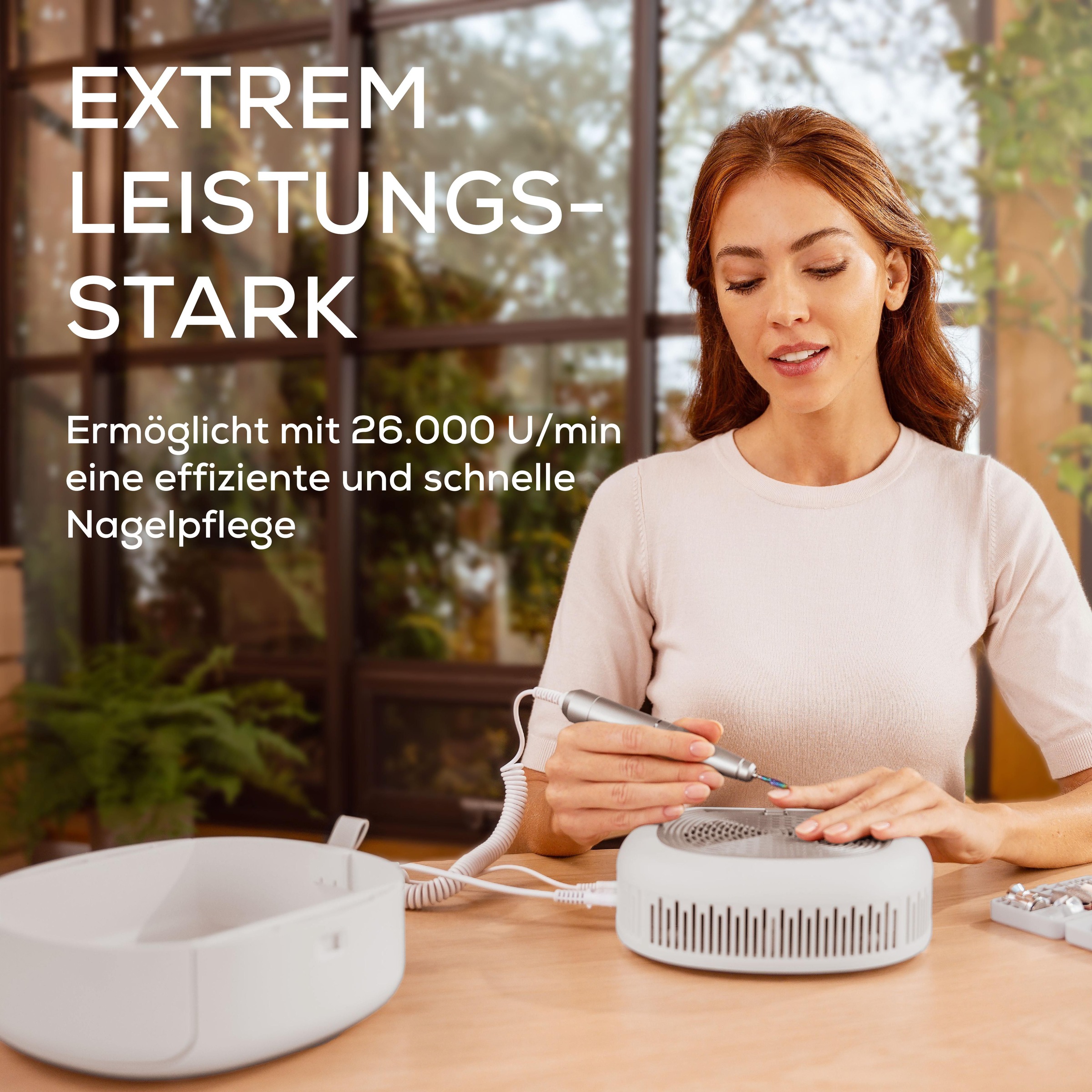 BEURER Maniküre-Pediküre-Set »MP 210 LUX, professionelle Maniküre-Pediküre-Station für zu Hause« Mit Nagelfräser, UV/LED -Lampe und Nagelstaubabsauger