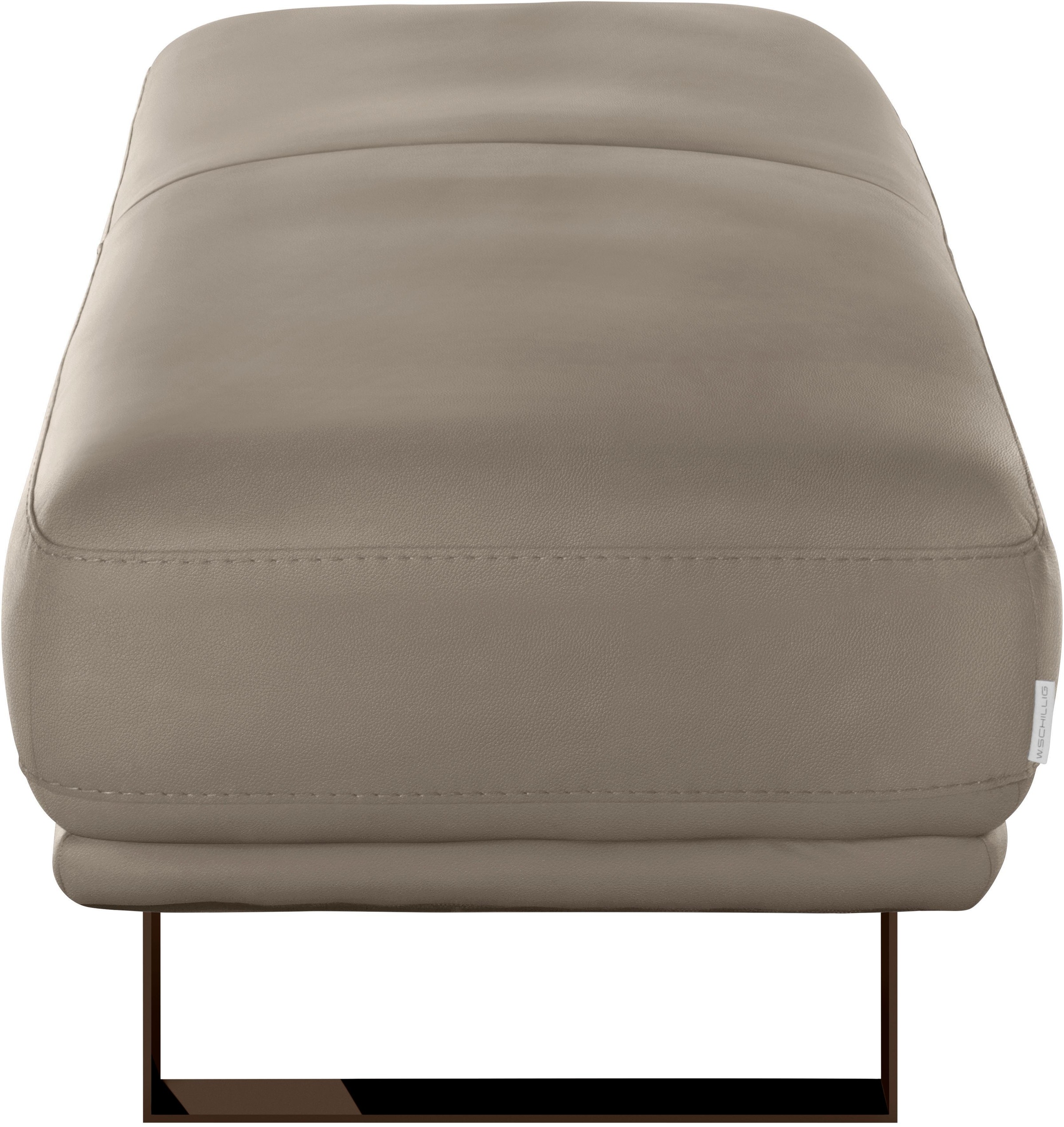 W.SCHILLIG Hocker »montanaa« mit Metallkufen in Bronze pulverbeschichtet, Breite 141 cm