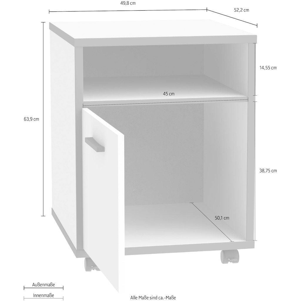 FORTE Rollcontainer »Keflav«