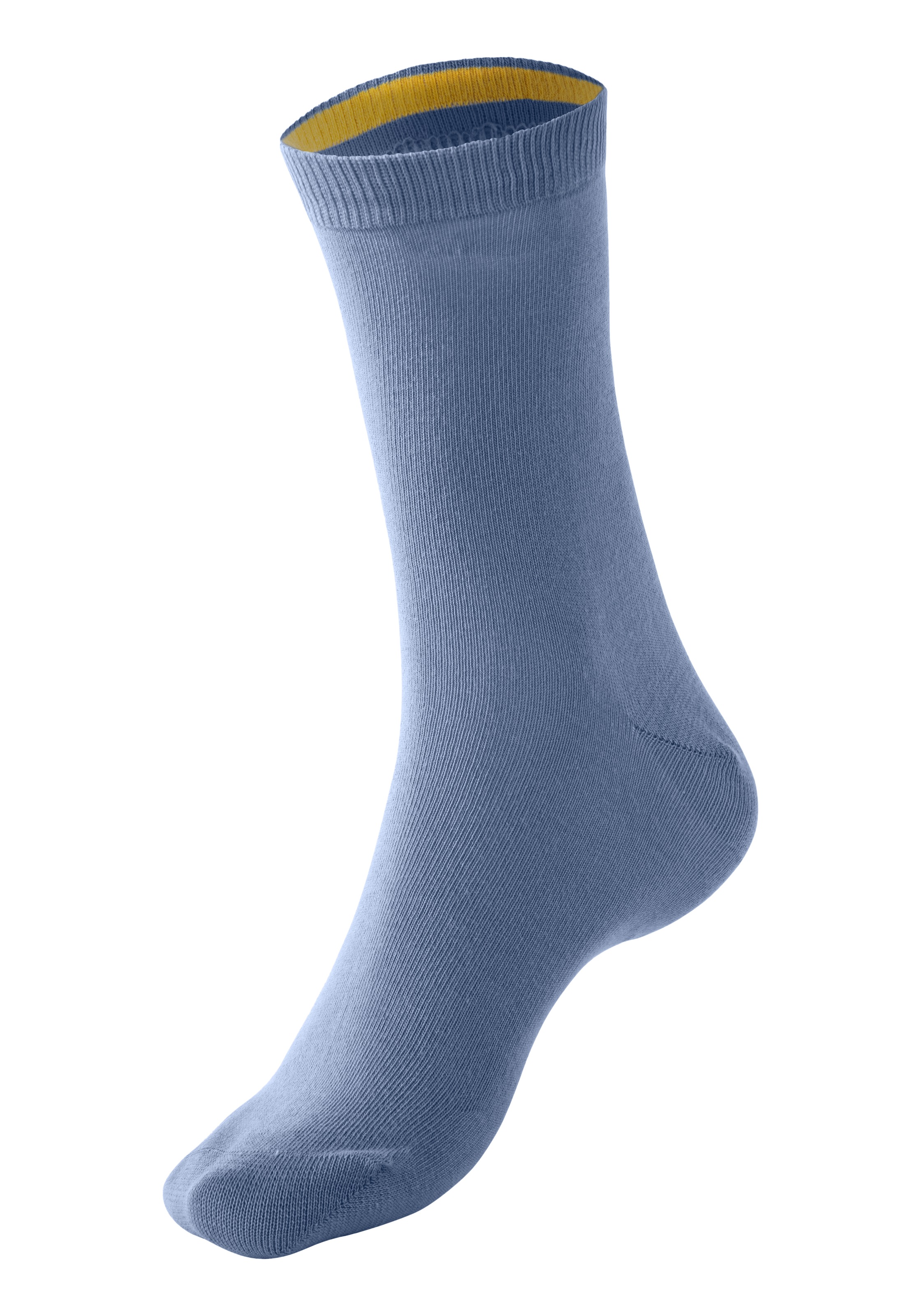 Bench. Socken, (Dose, 4 Paar), mit farbigen Innenbündchen, sortiert in edler Geschenkdose