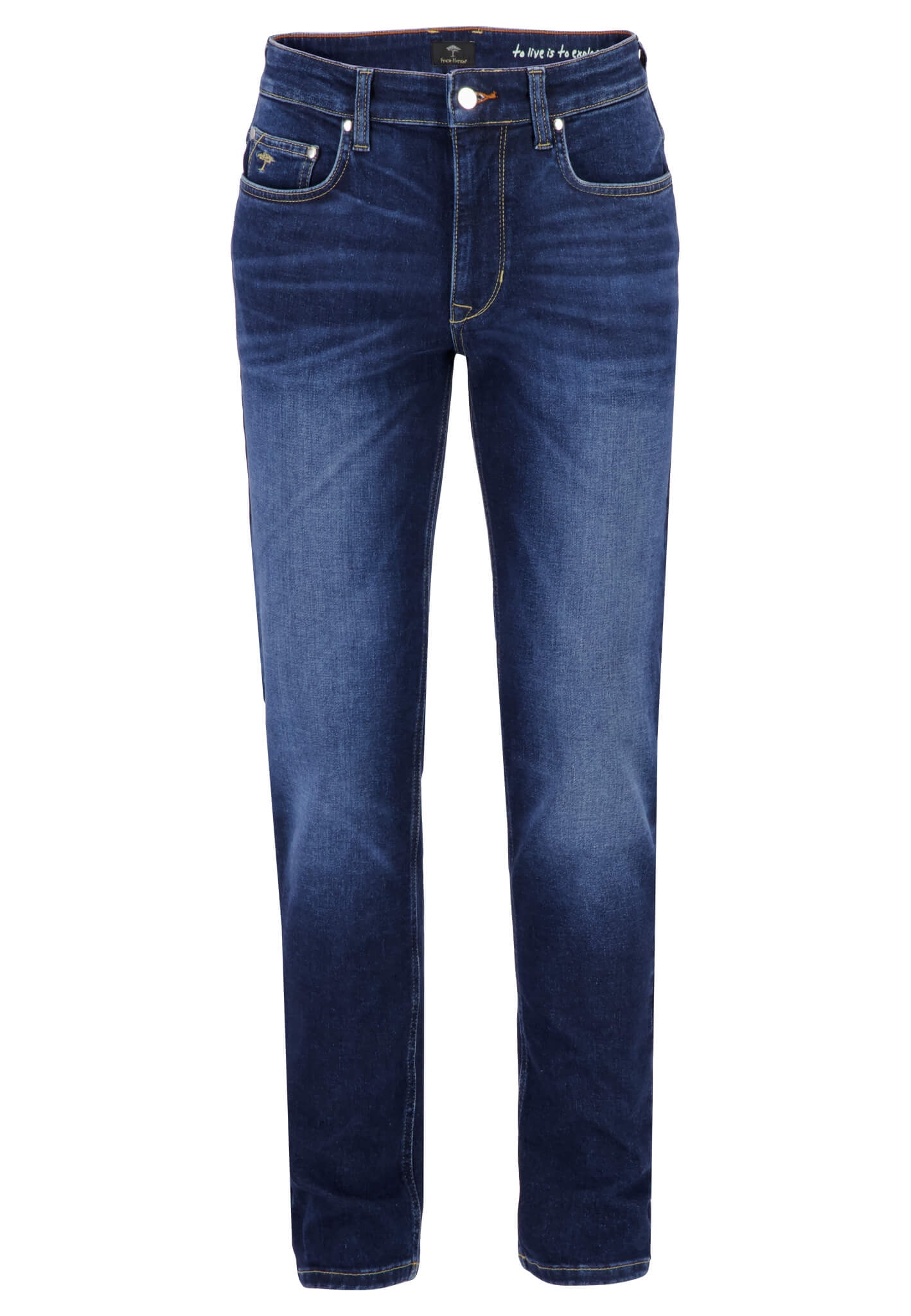 FYNCH-HATTON Tapered-fit-Jeans Regular Fit, mit Eingrifftaschen, Gesäßtaschen und Coinpocket
