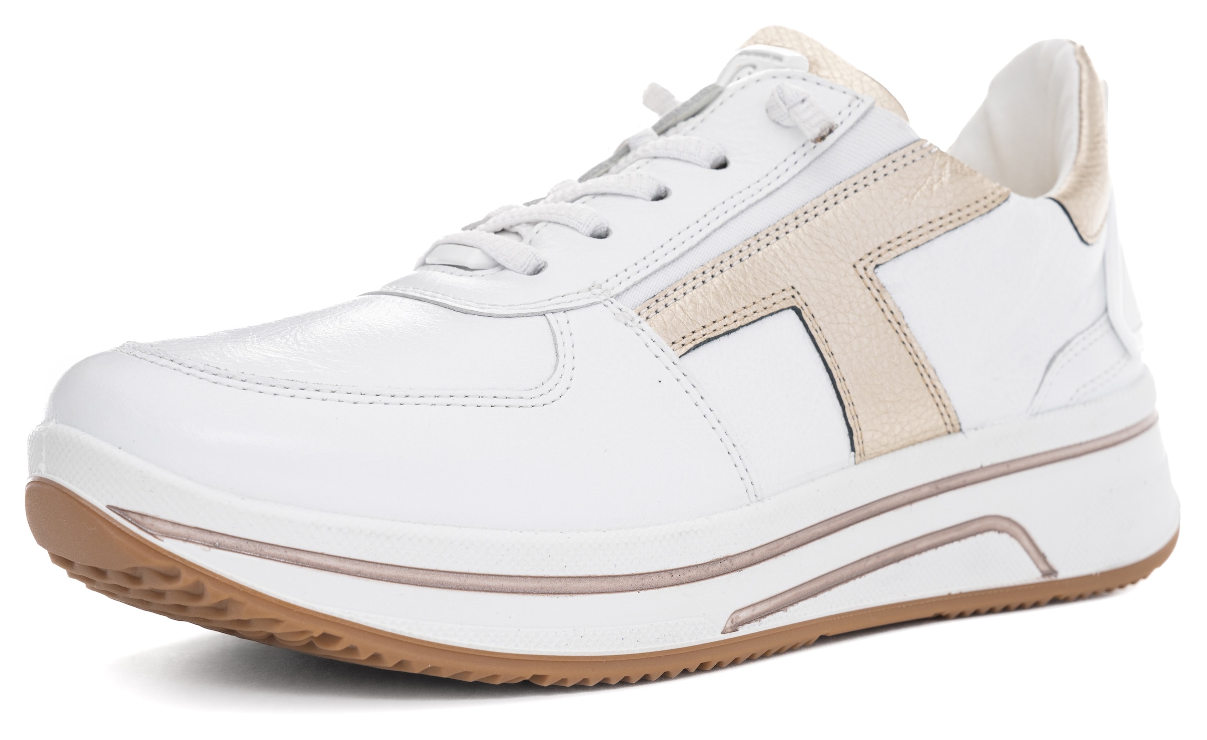 Ara Slip-On Sneaker »SAPPORO«, Freizeitschuh, Schnürschuh mit Frottee-Futter, H-Weite