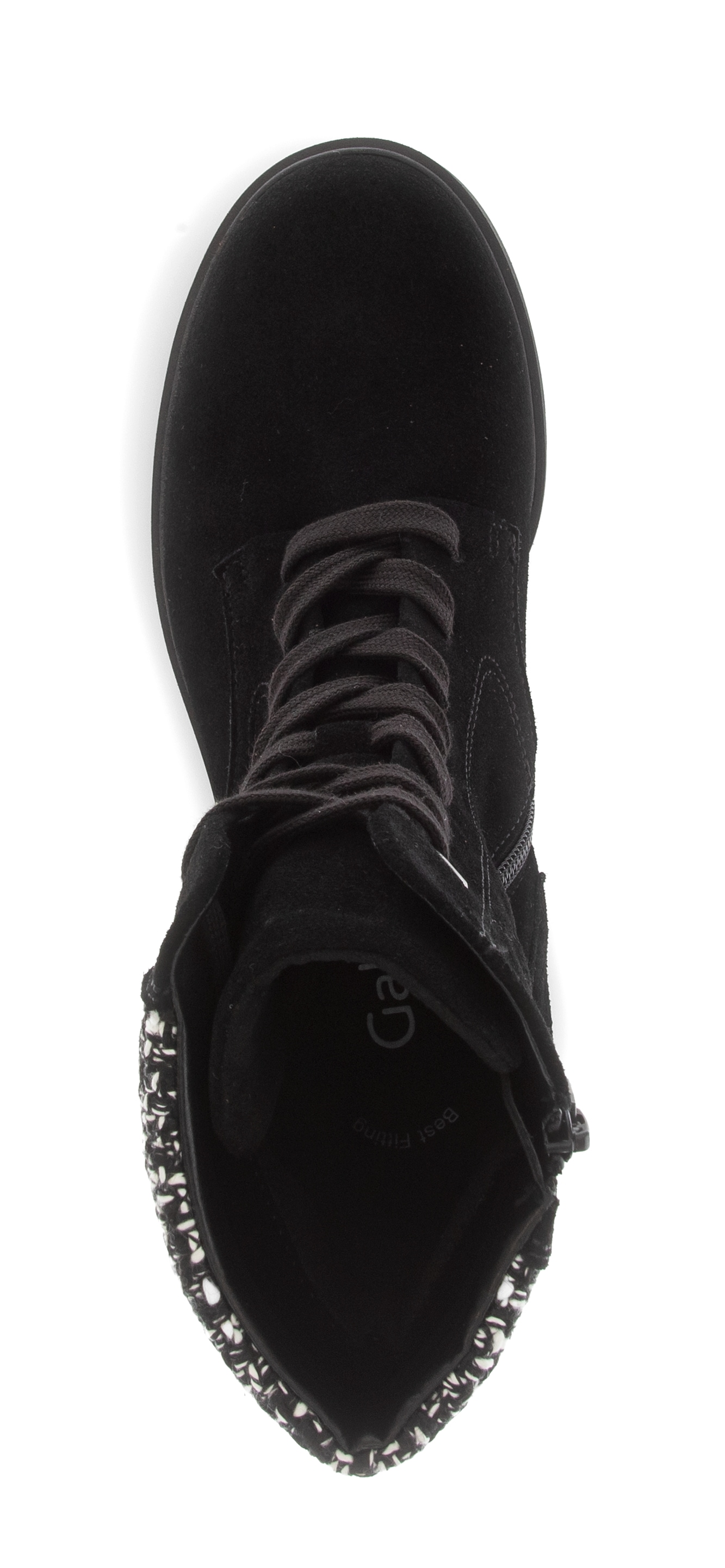 Gabor Schnürstiefelette  , Blockabsatz, Schnürboots in Bequemweite G (= weit)