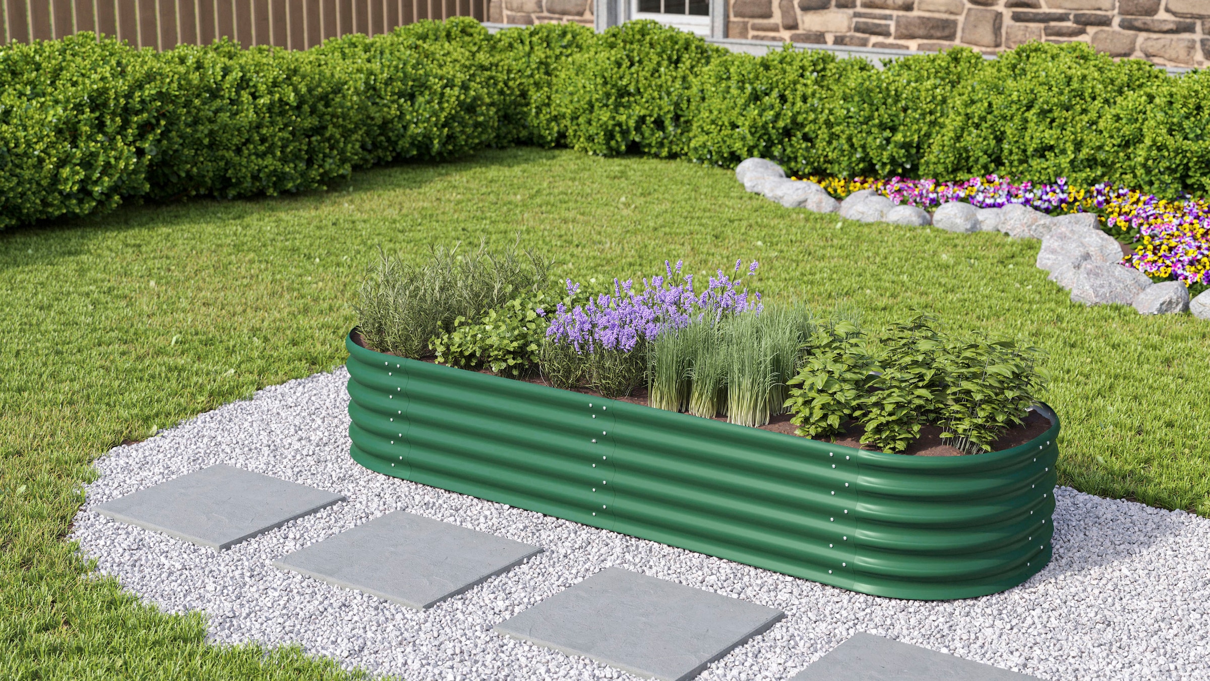 Vitavia Hochbeet »Errweiterung Stretched 401«, TxH: 80x40 cm, seegras