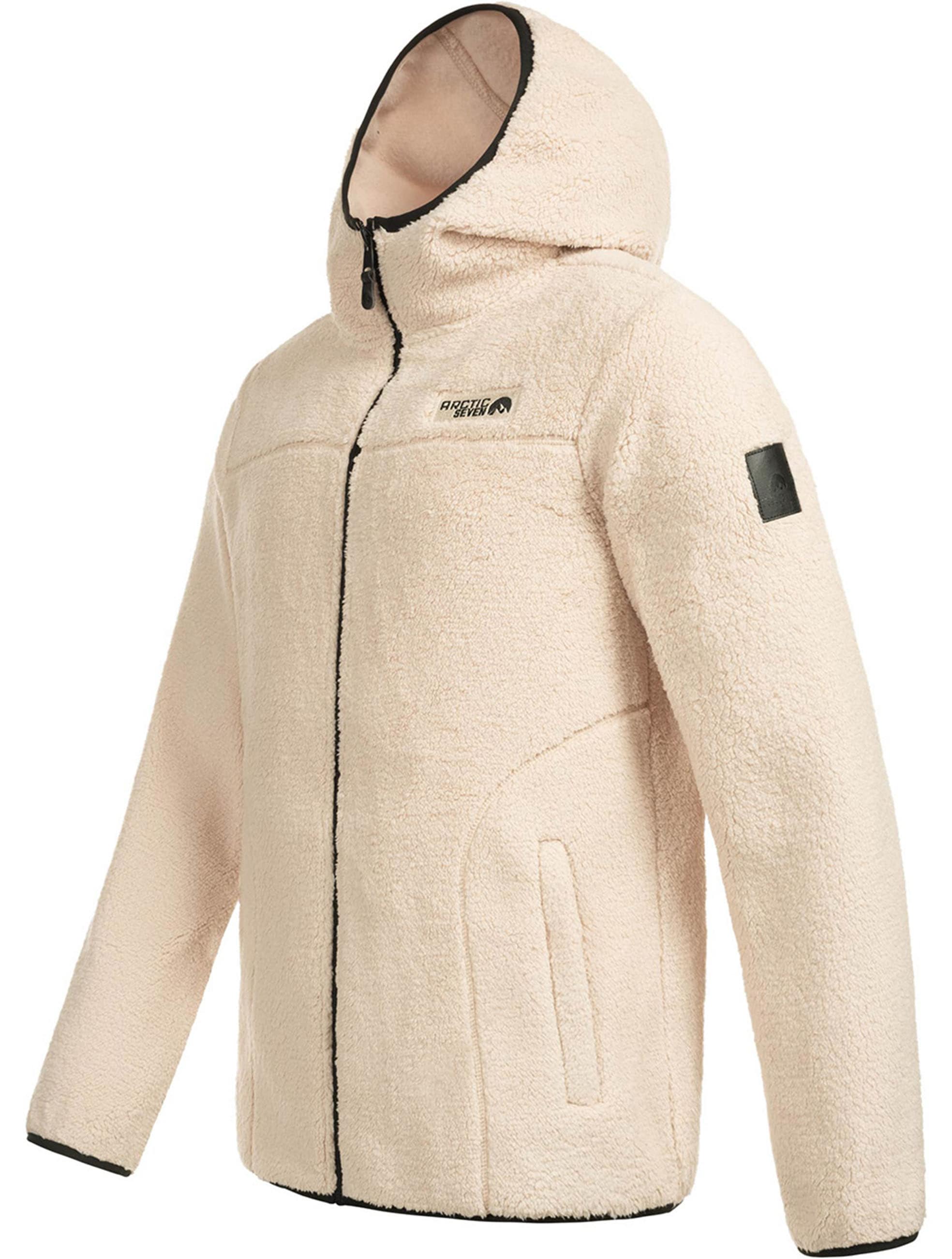 Arctic Seven Fleecejacke »Arctic Seven Herren Sherpa Fleecejacke mit Kapuze AS413«