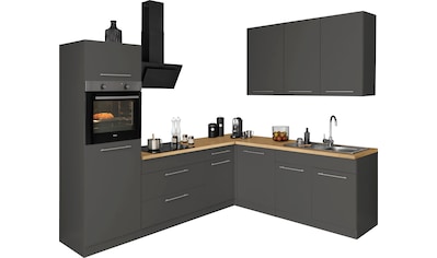 wiho Küchen Winkelküche »Unna«, mit E-Geräten, Stellbreite 260 x 220 cm kaufen
