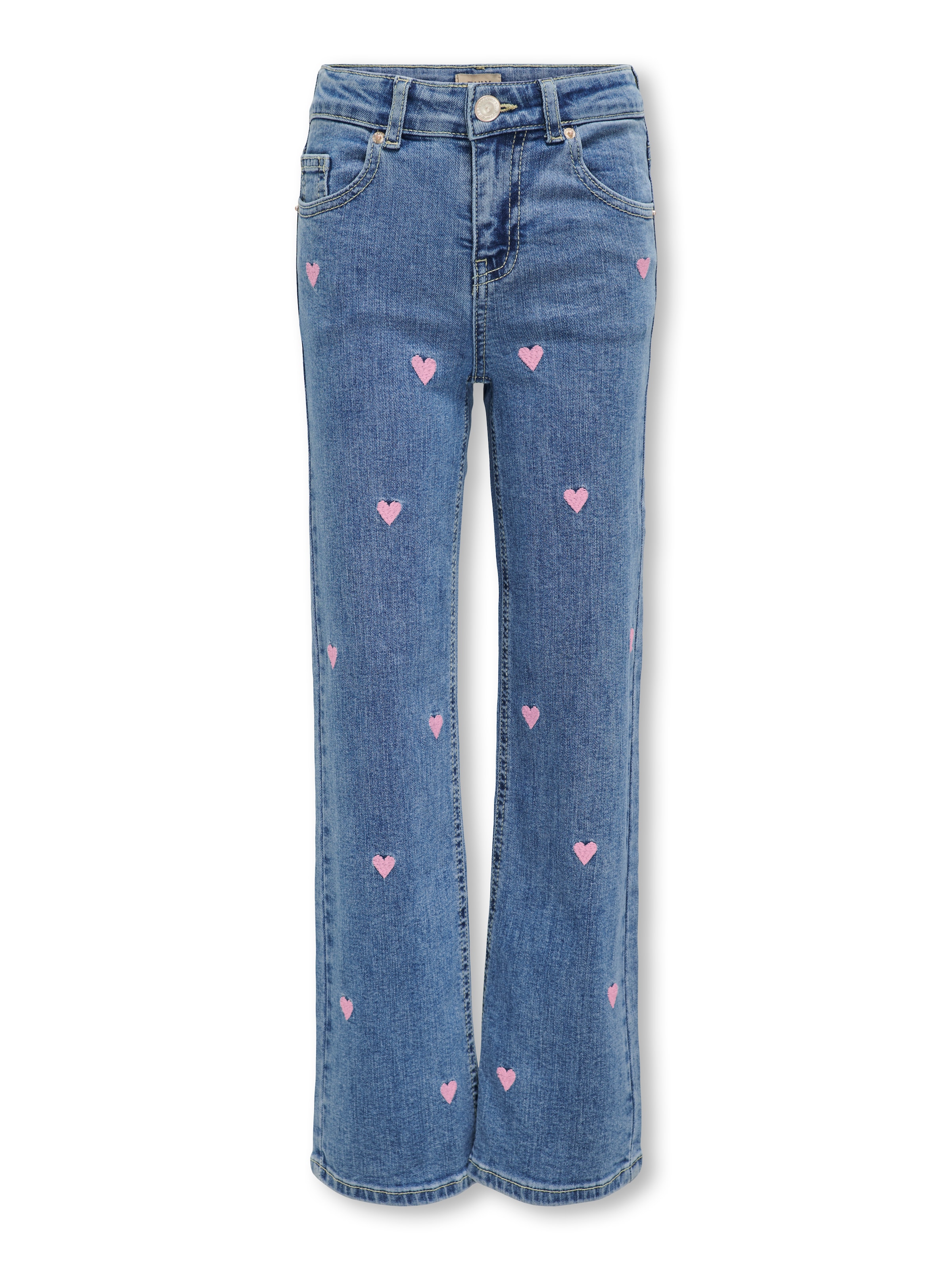 KIDS ONLY Weite Jeans »KOGJUICY WIDE LEG HEART EMB DNM JEANS«