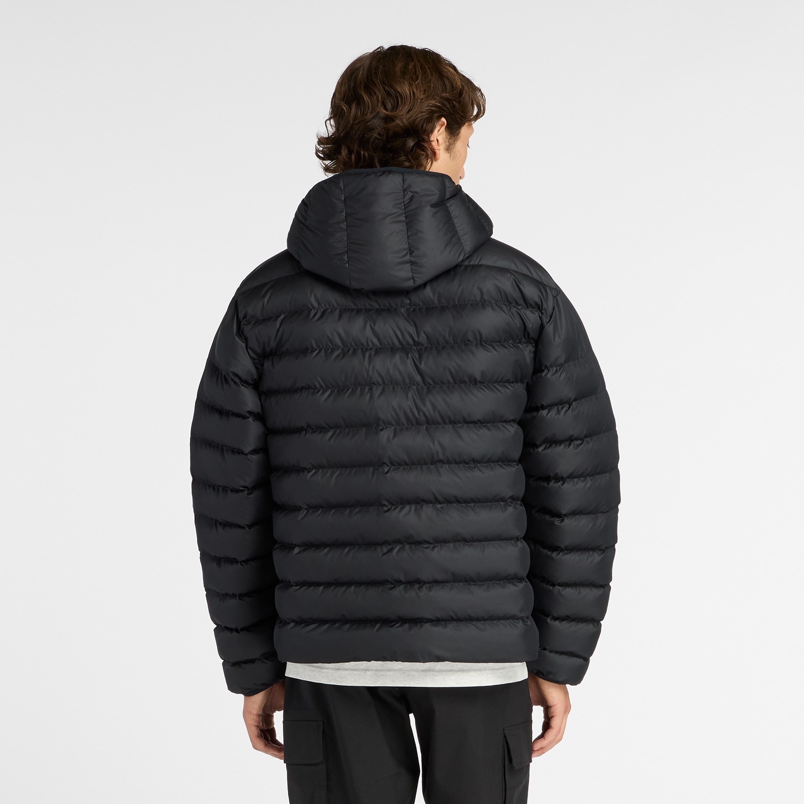 New Balance Steppjacke »Hooded Puffer Jacket BLACK«, mit Kapuze, Warm gefütterte Übergangsjacke und Winterjacke