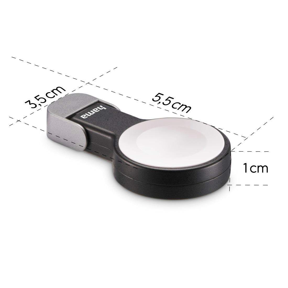 Hama USB-Ladegerät »Kabelloses Ladegerät für Apple Watch, mit USB-C Anschluss«, (1 St.), Wireless Charger, Magnetische Ausrichtung, Schnellladegerät