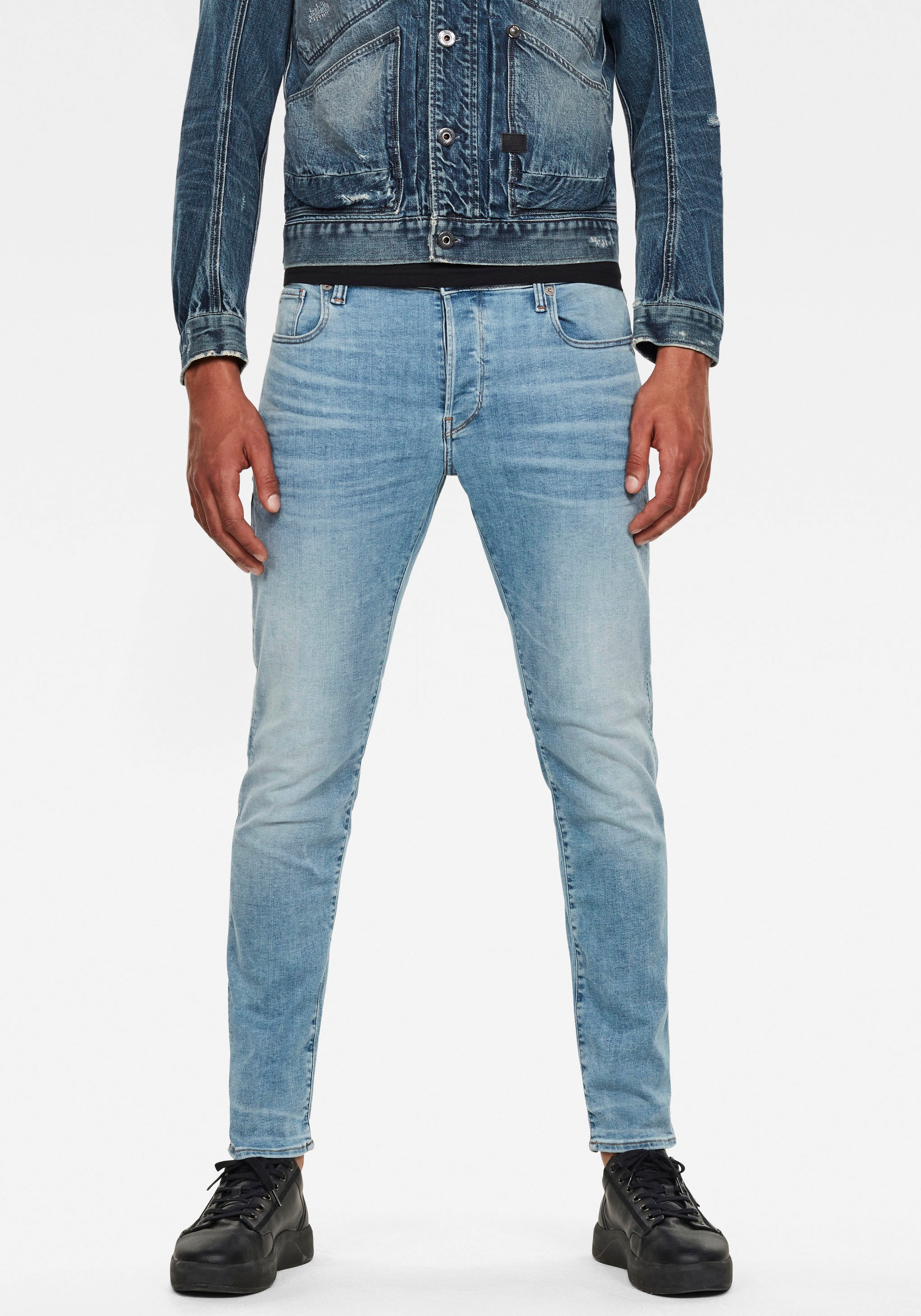 G-STAR Slim-fit-Jeans »3301 Slim«, mit toller Waschung und Elasthan