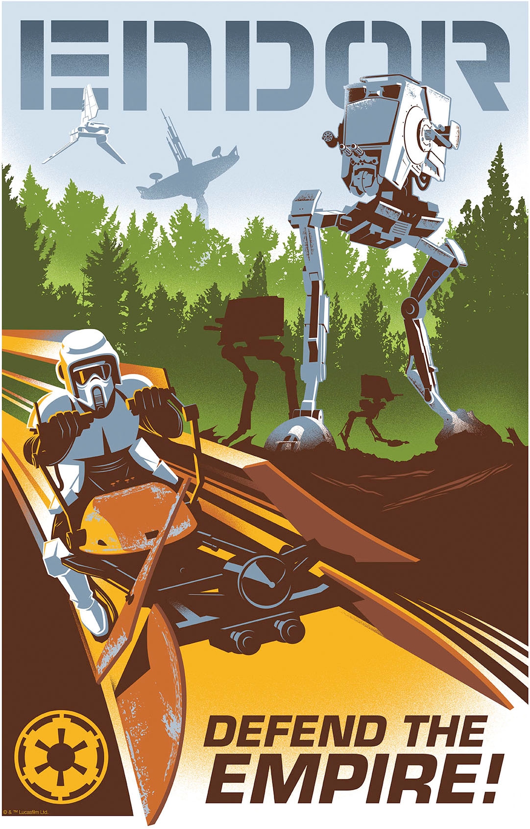 Komar Wandbild »Star Wars Defend the Empire«, Disney, (Set, 1 St.), 50 x 70 cm (Breite x Höhe) - Kinderzimmer, Dekoration