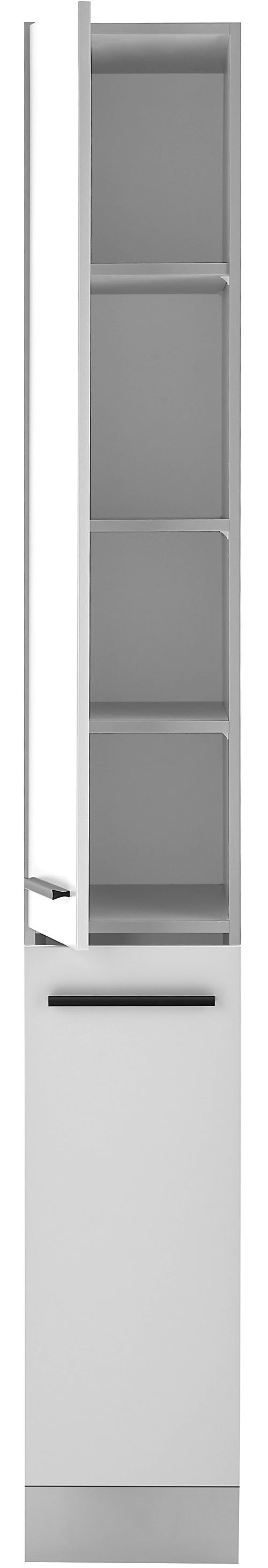 BASIC by Balculina Vorratsschrank »Denver, Küchenschrank BxHxT 30 x 211 x 57« 1 Stk. tlg. Breite 30cm, in grau matt/lancelot eiche